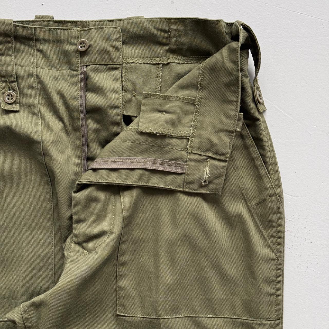 Green Military Pants 90's Vintage Trousers - 28” x 31”