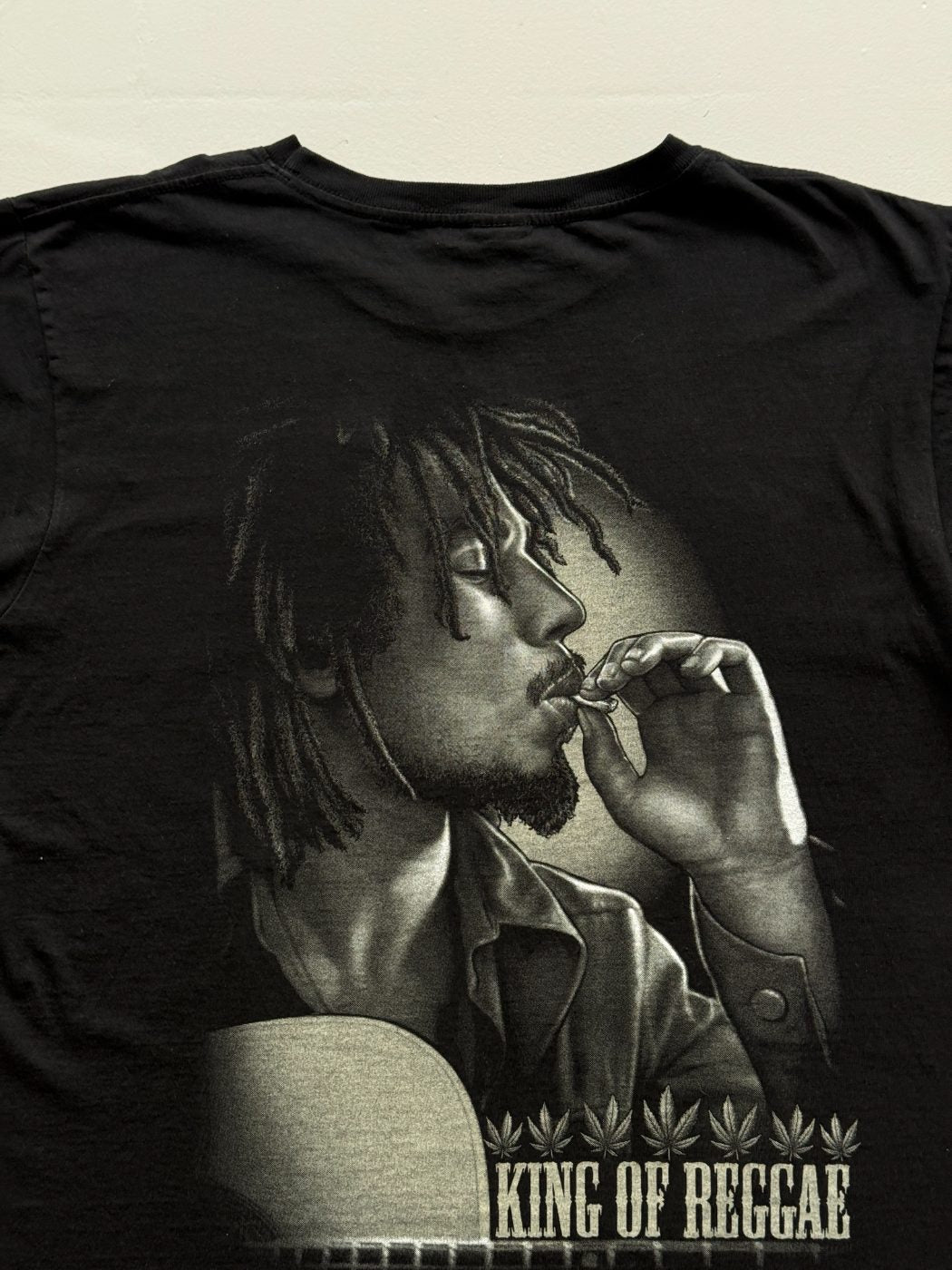Rockvolution Bob Marley King of Reggae Vintage Graphic T-Shirt - XL