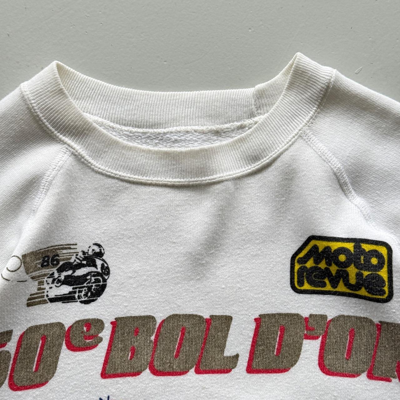 White Mortorcycle Racing 90’s Vintage Graphic Sweatshirt - Small