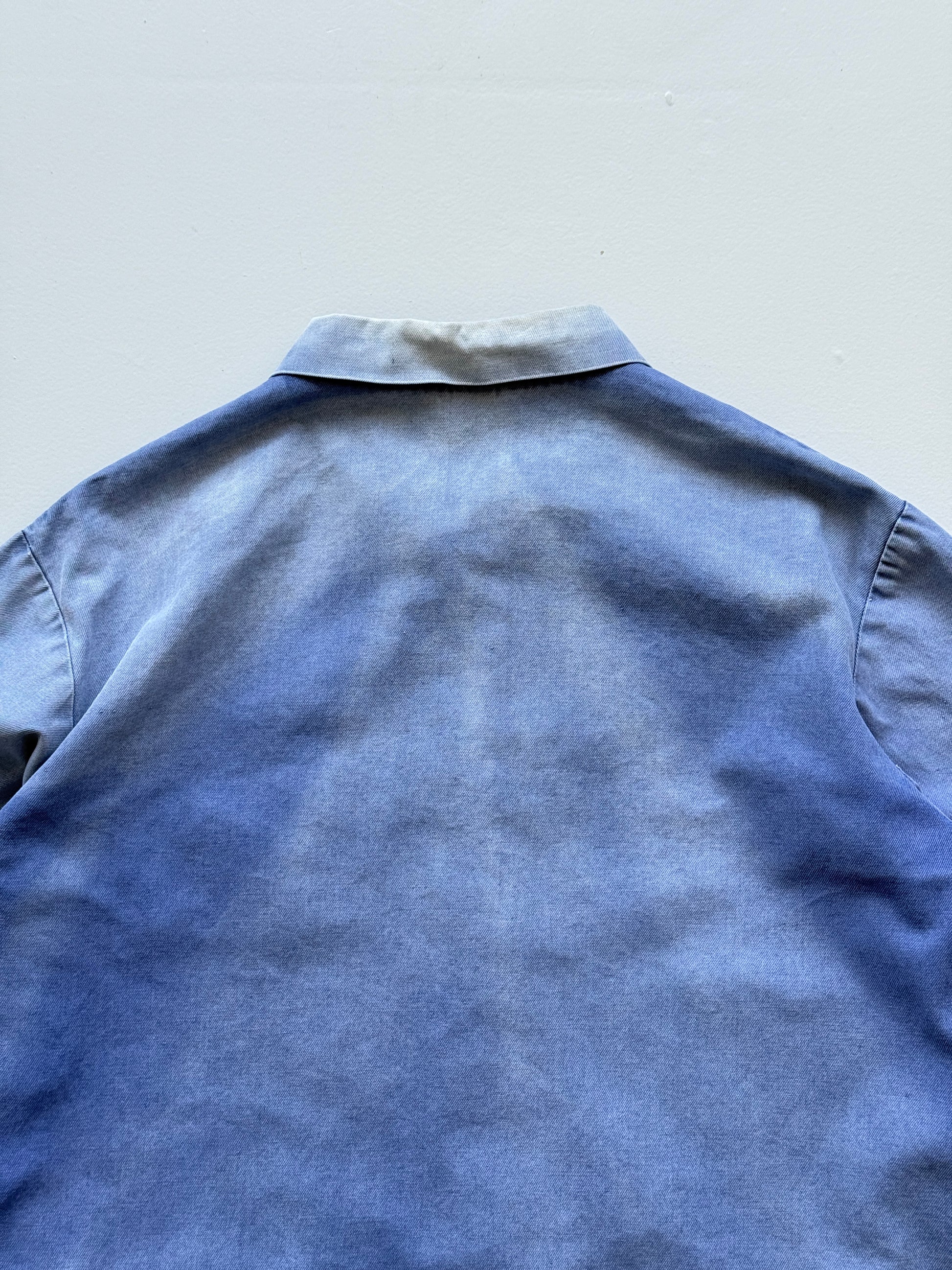 Blue French Chore Jacket 80's Vintage Workwear CH327 - Medium