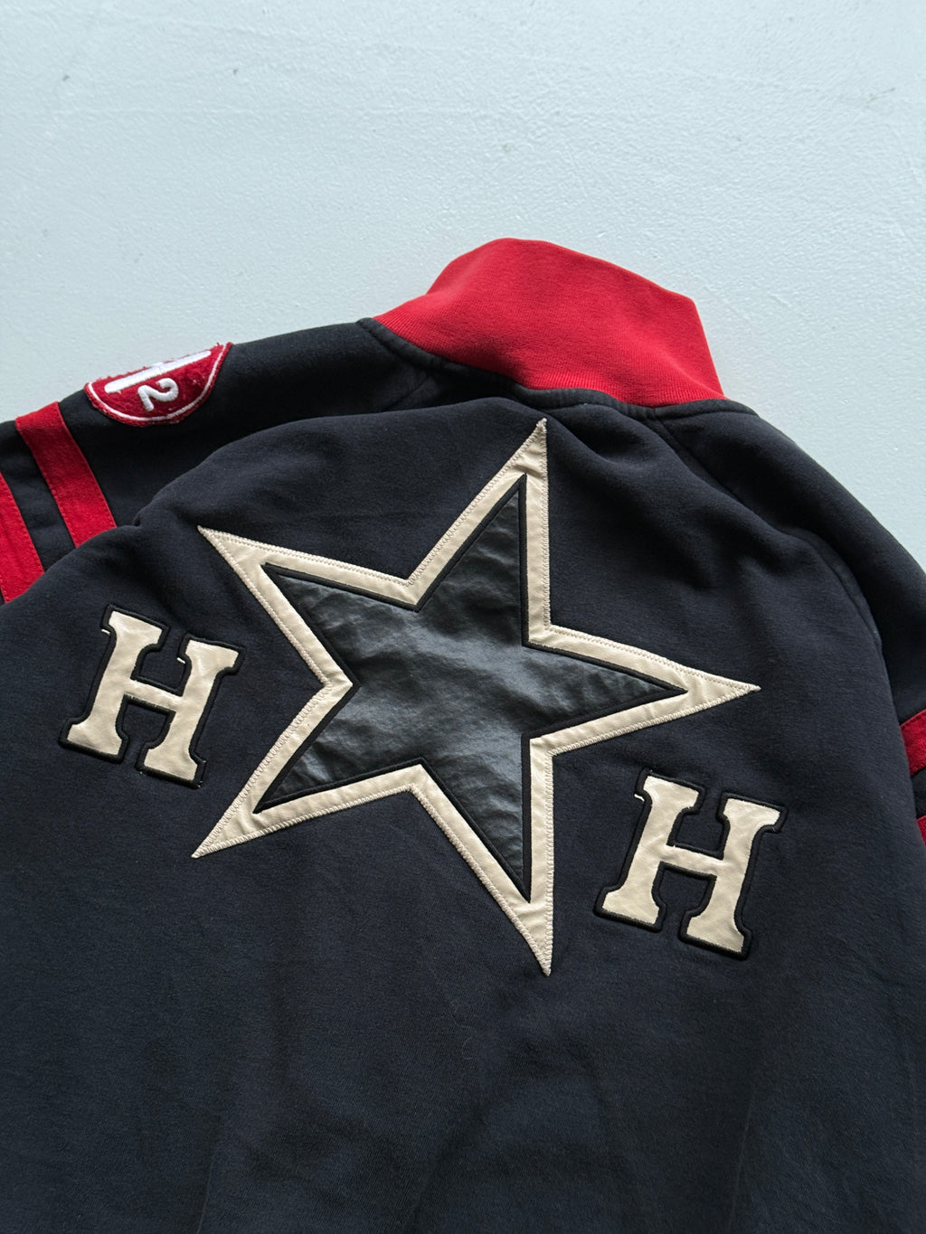 Red Harrison Dare Devil Vintage 90's Zip Up Sweatshirt - Medium