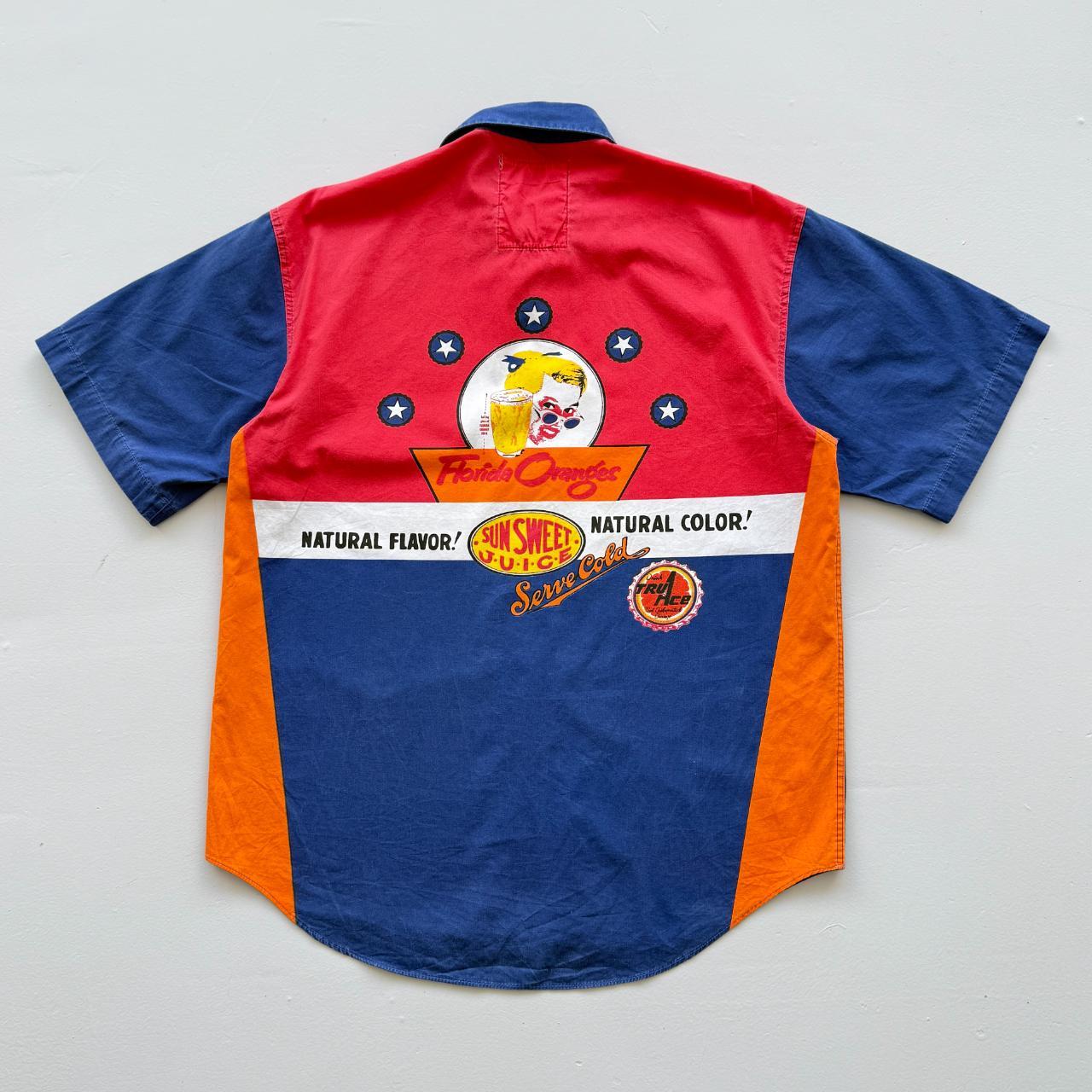 Navy Blue Carrera Vintage 90's Summer Lightweight Shirt - Medium