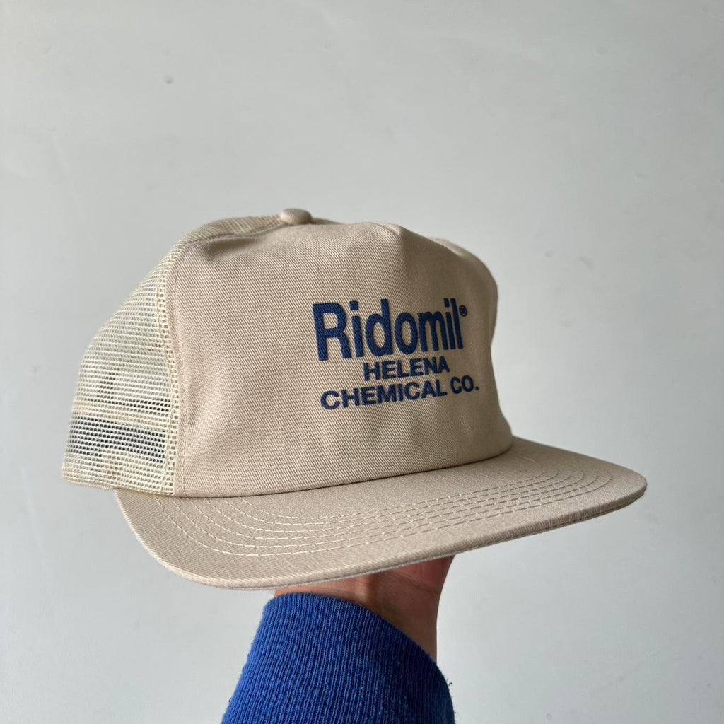 Cream Ridomil Trucker SnapBack Cap