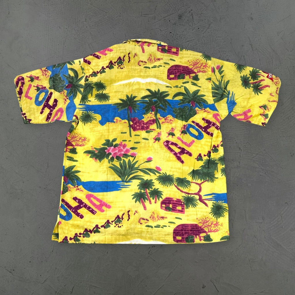 Vintage Budweiser Aloha Hawaii Short Sleeved Camp Collar 90s Shirt - Large