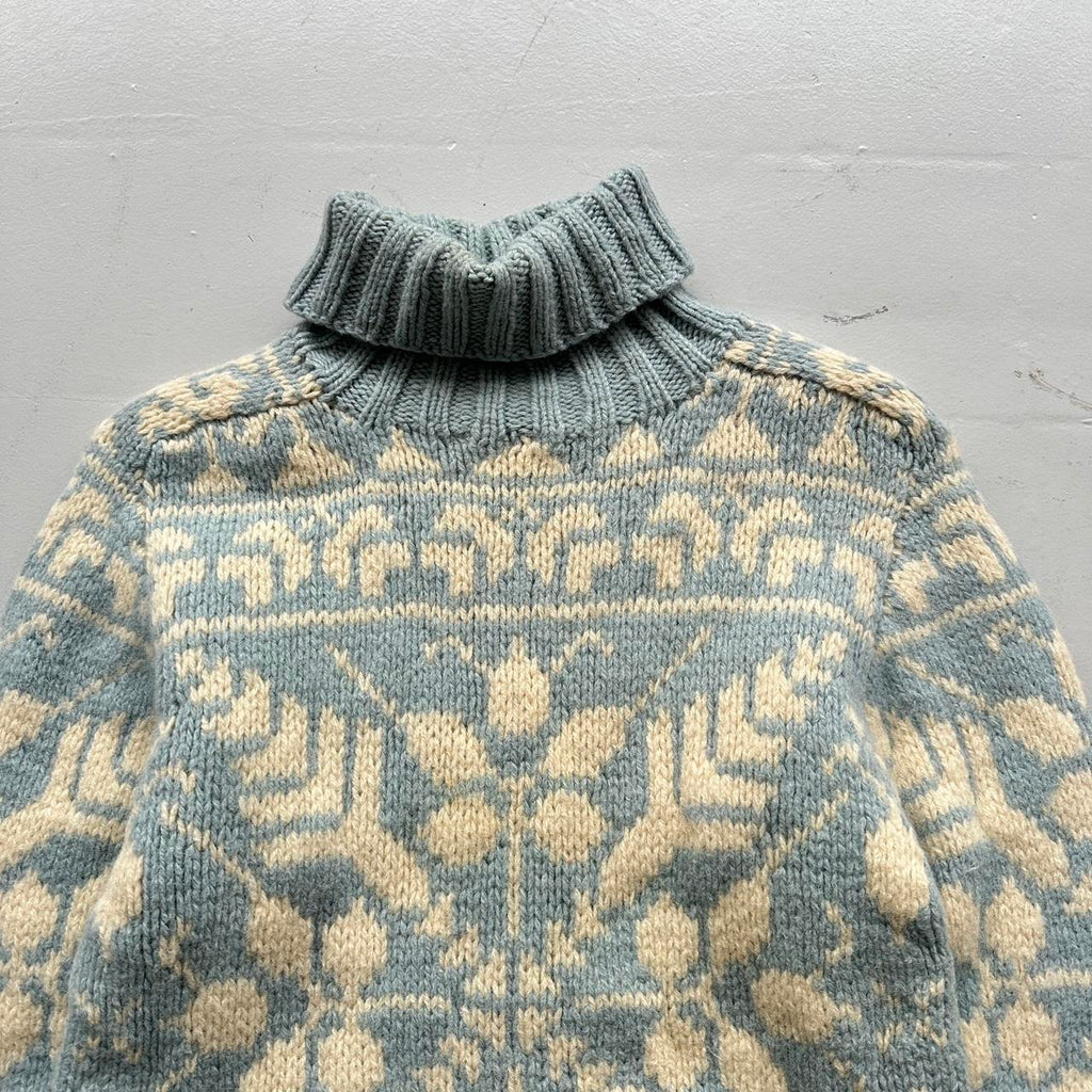 Eddie Bauer 90’s Vintage Geometric Knit Jumper - Small 8/10
