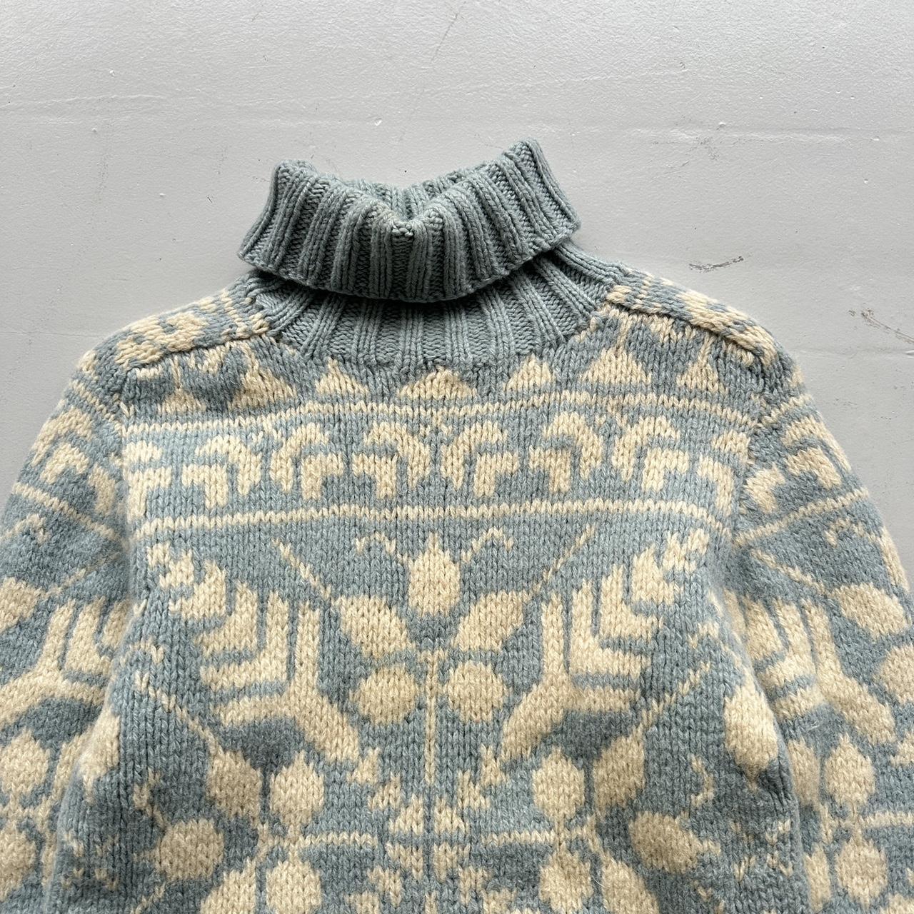 Eddie Bauer 90’s Vintage Geometric Knit Jumper - Small 8/10