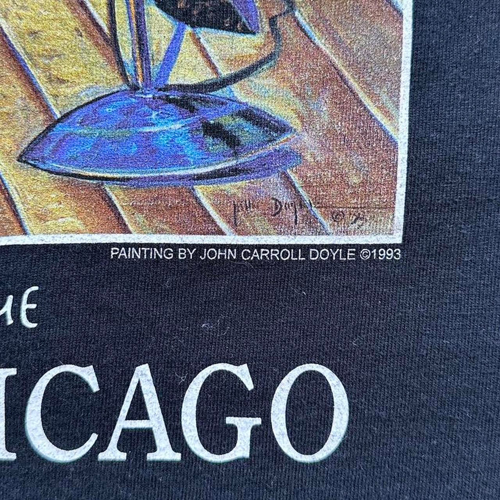Black Chicago Blues 90s Vintage T-shirt - Large