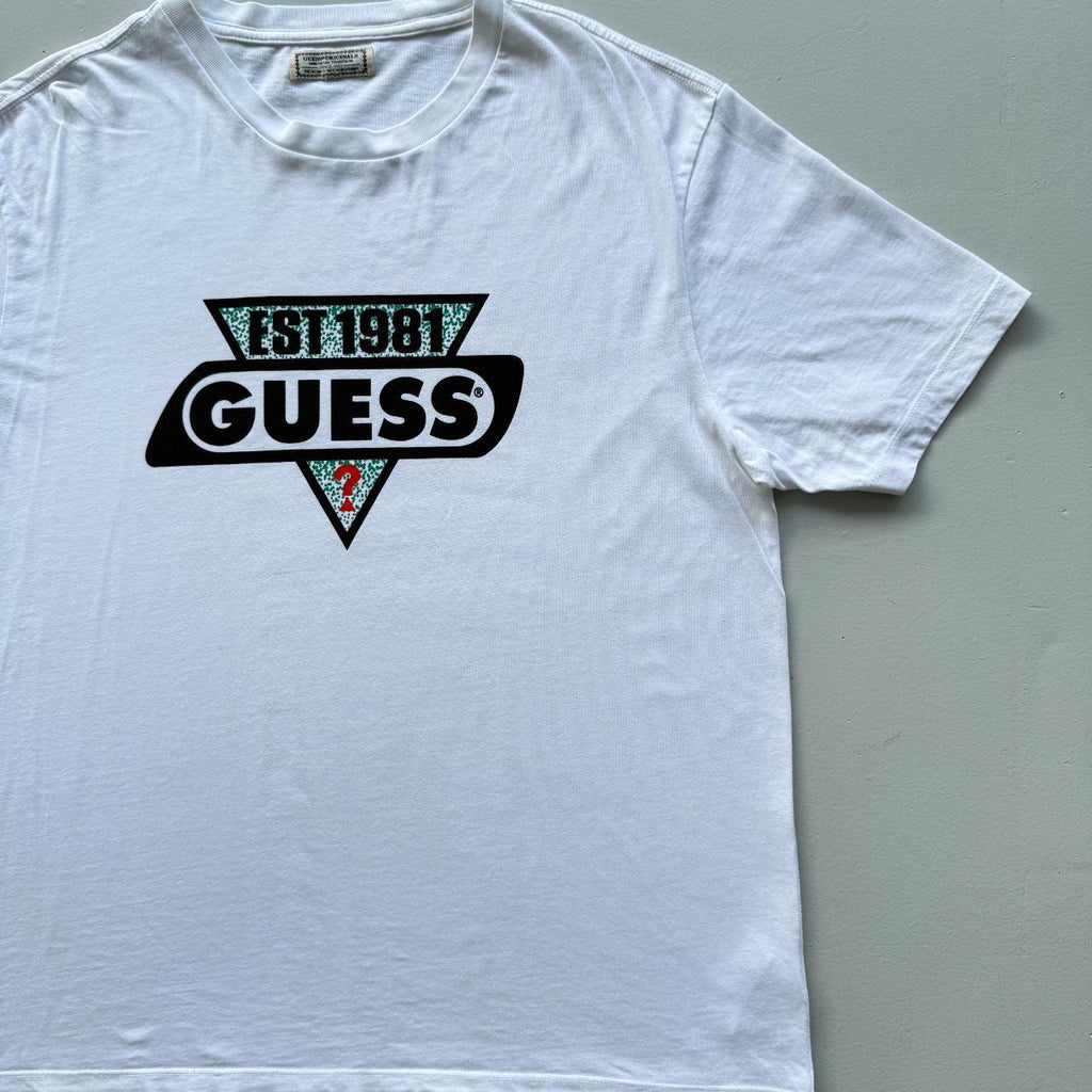 White Guess Vintage 90s T-shirt - XL