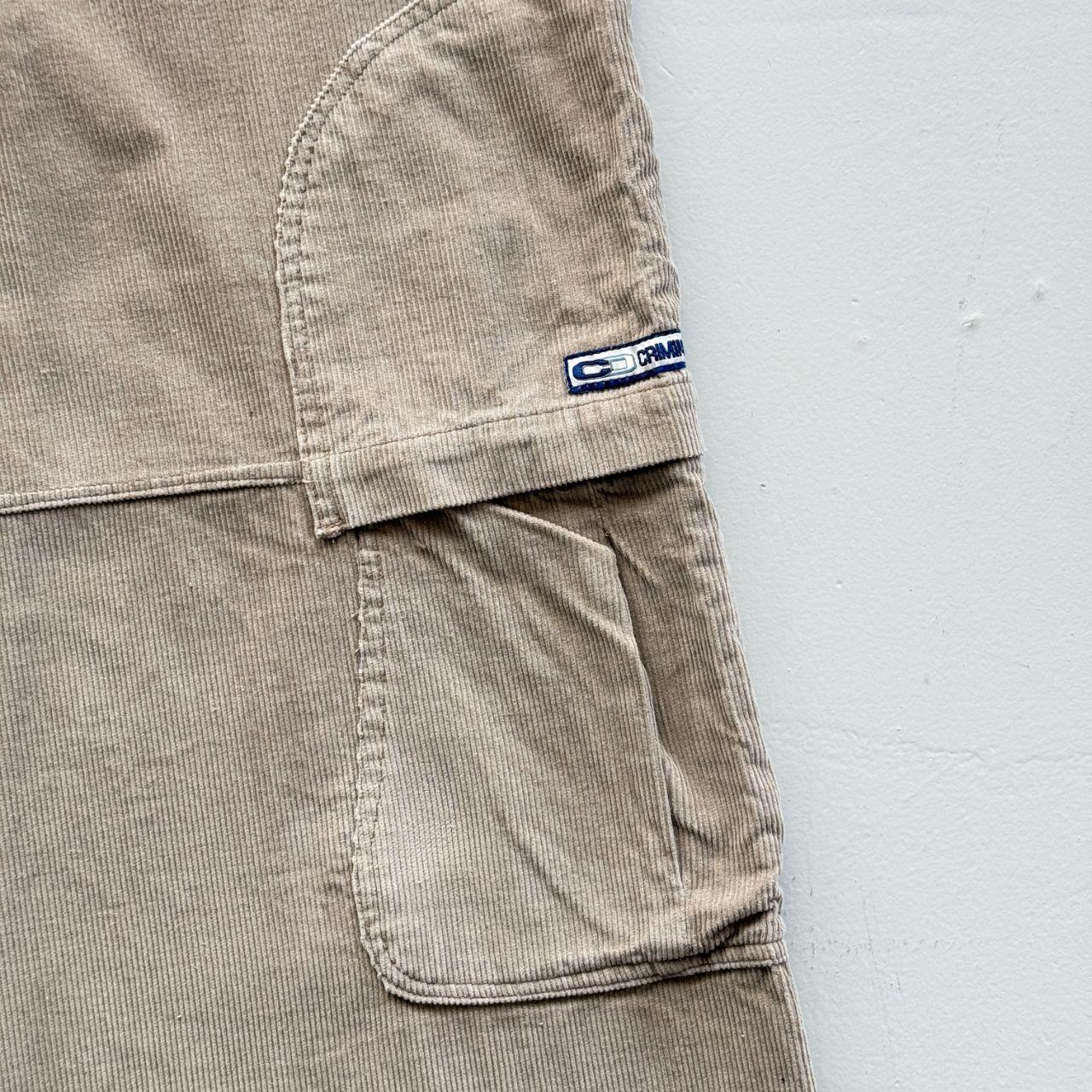 Cream Corduroy Criminal Damage 00's Vintage Cargo's - 36” x 32”