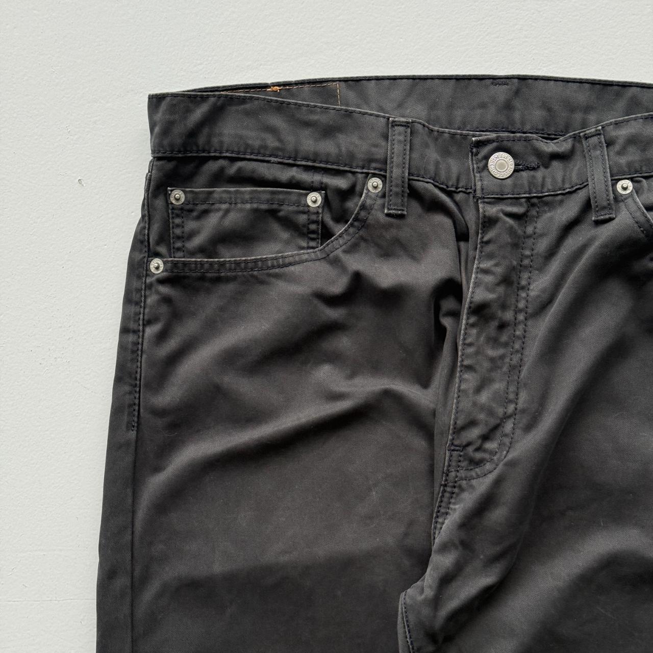 Black Levi's 505 Denim Straight Leg 90's Vintage Jeans - 36” x 30”