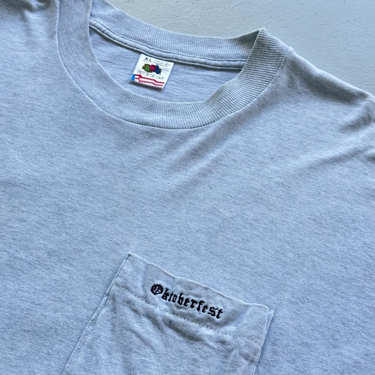 White Oktoberfest Vintage 90's T-shirt - XL