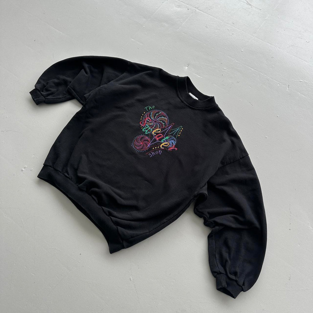 Black The Sweater Shop Vintage Embroidered Sweatshirt - XL