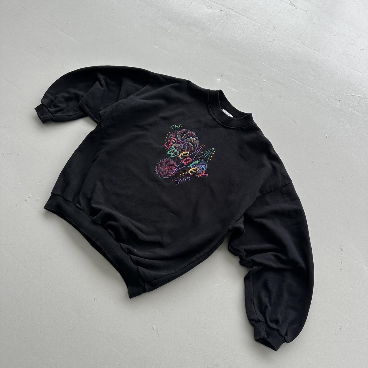 Black The Sweater Shop Vintage Embroidered Sweatshirt - XL
