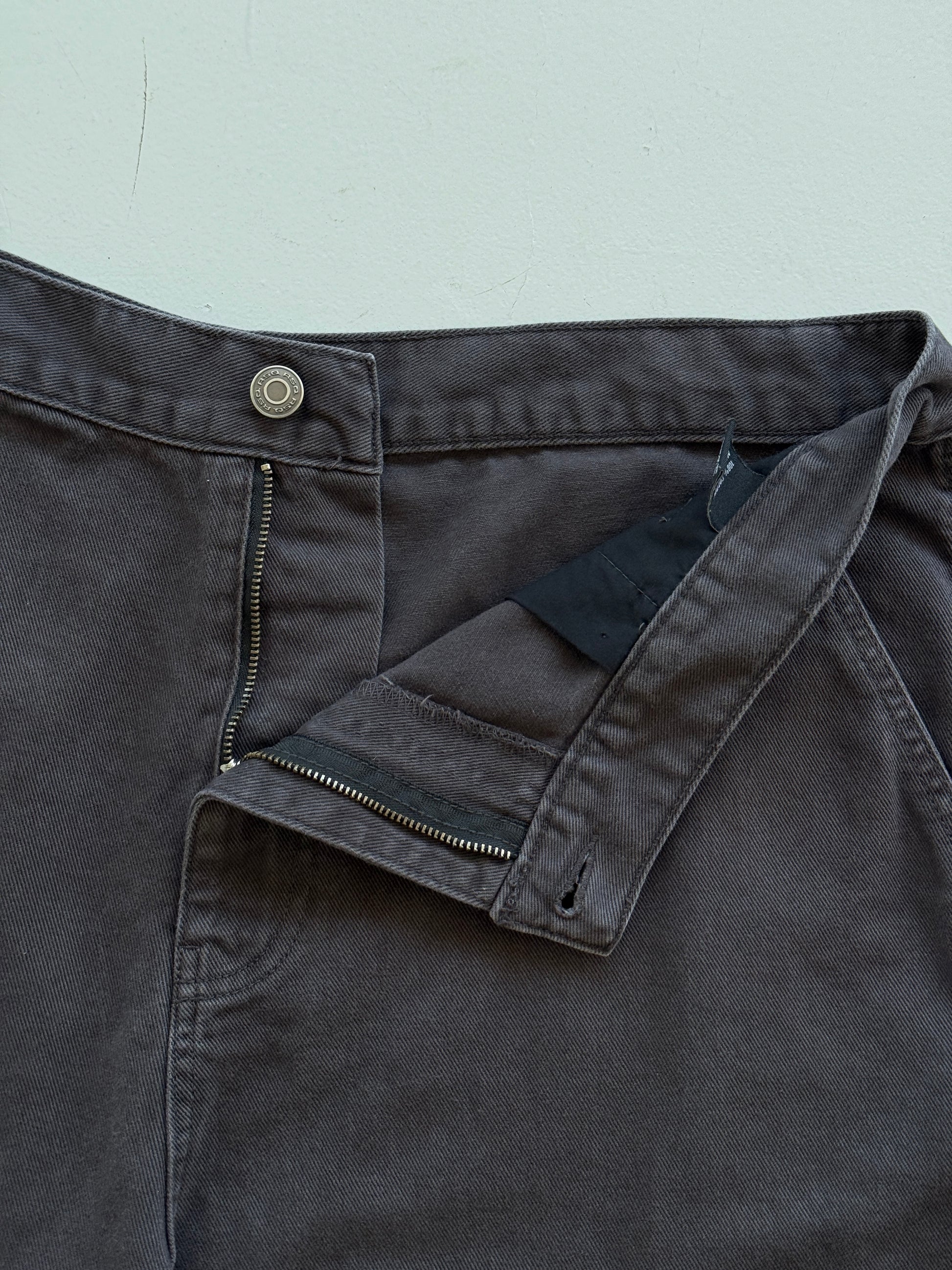 Black RSQ 90's Vintage Baggy Carpenter Denim Shorts - W38 x L7