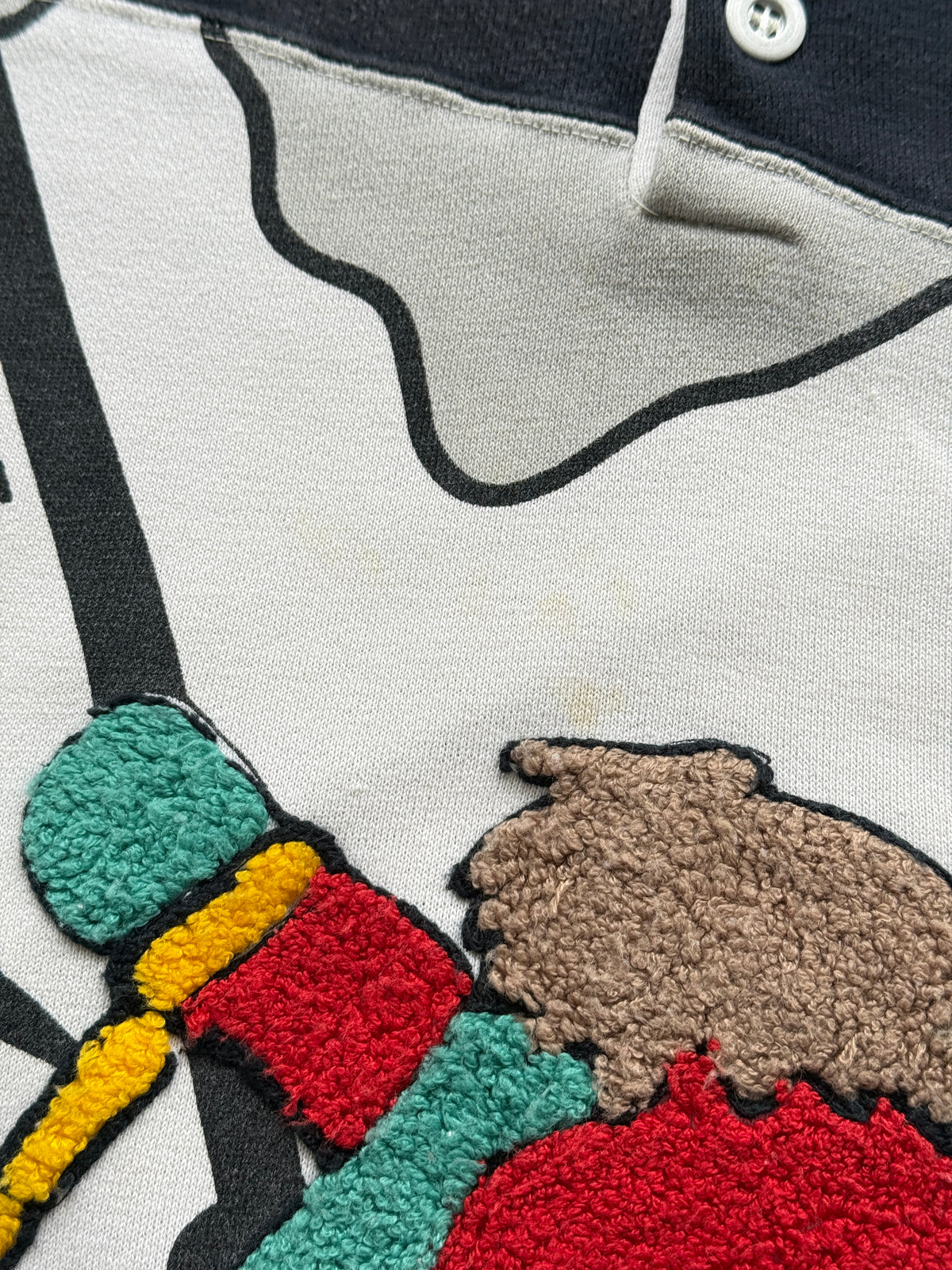 Naf Naf Ski Graphic 90's Vintage Sweatshirt - Medium