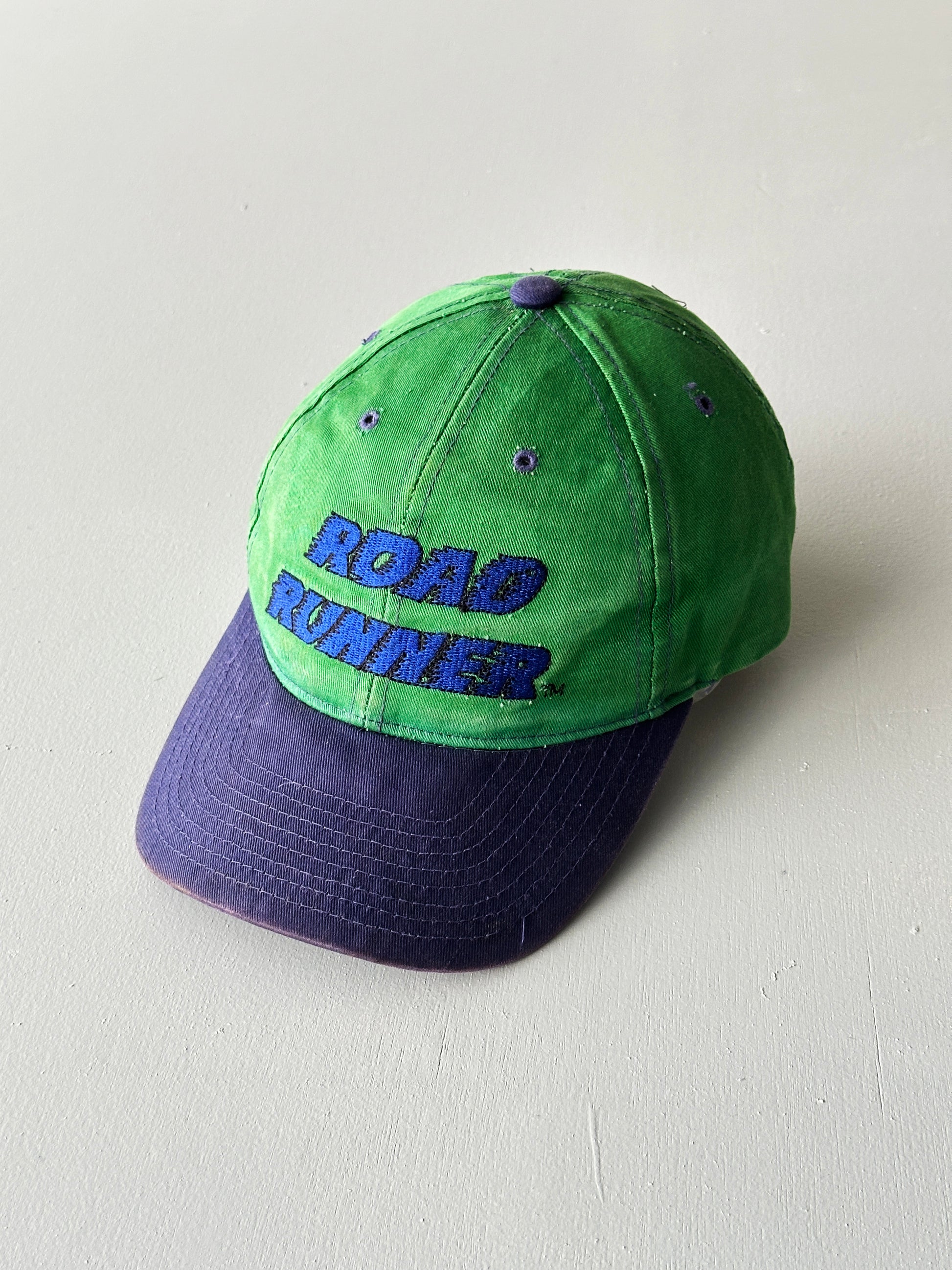 Green / Purple Road Runner Looney Tunes 90's Vintage SnapBack Trucker Cap