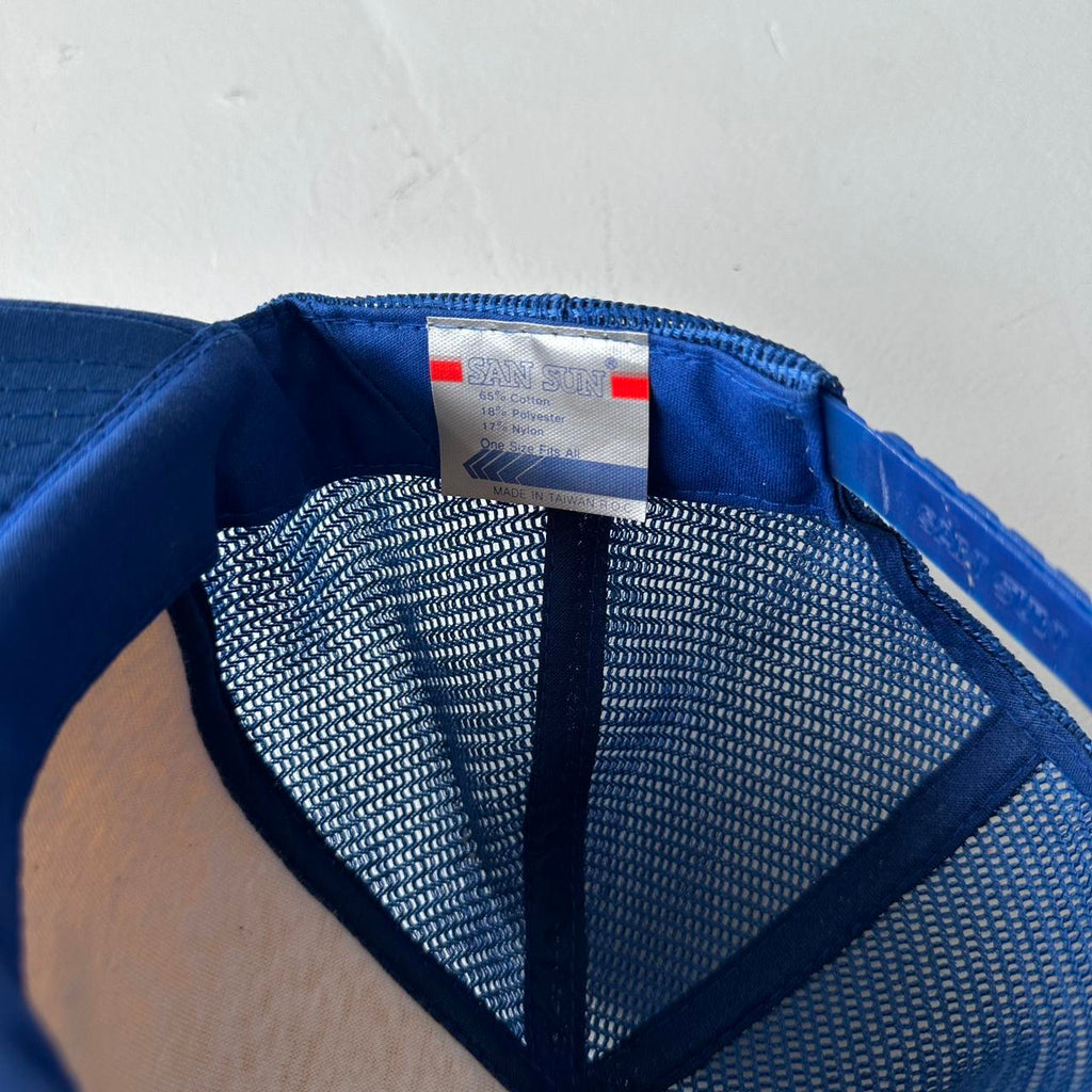 Blue / White District Attorney Mesh and Foam Trucker SnapBack Cap