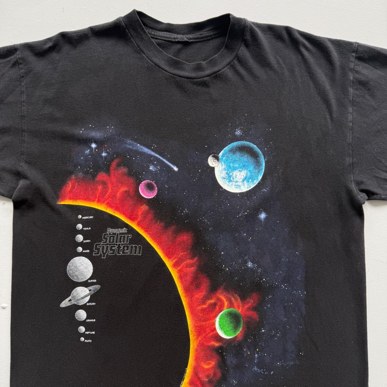 Black Solar System 90s Vintage Graphic T-Shirt - XL