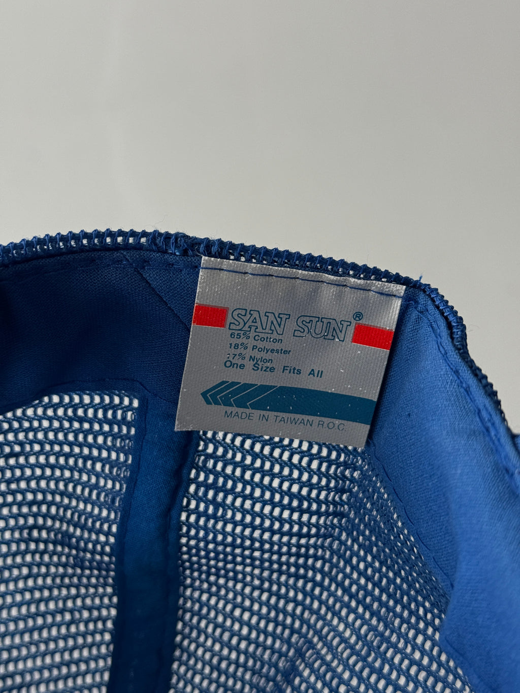 Blue Blackburn Vintage Foam and Mesh Workwear SnapBack Trucker Cap