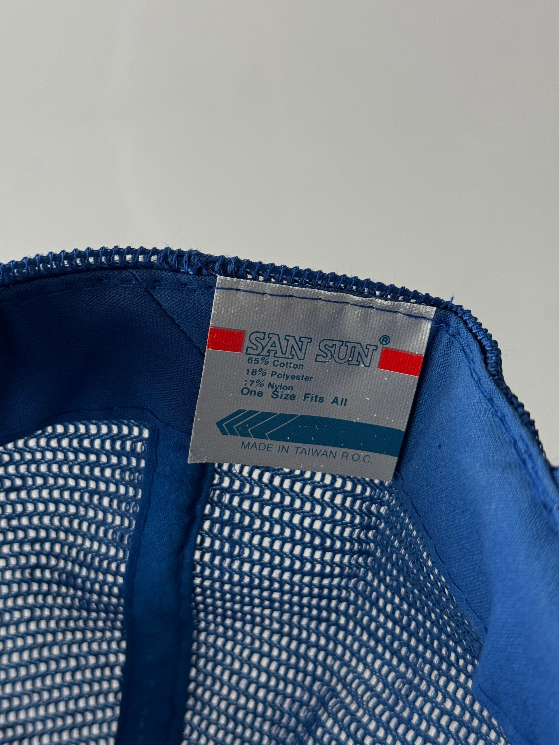 Blue Blackburn Vintage Foam and Mesh Workwear SnapBack Trucker Cap