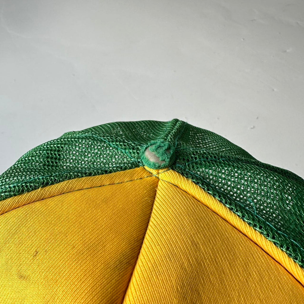 Green and Yellow Fuzzy’s Irish Mesh and Foam Trucker SnapBack Cap
