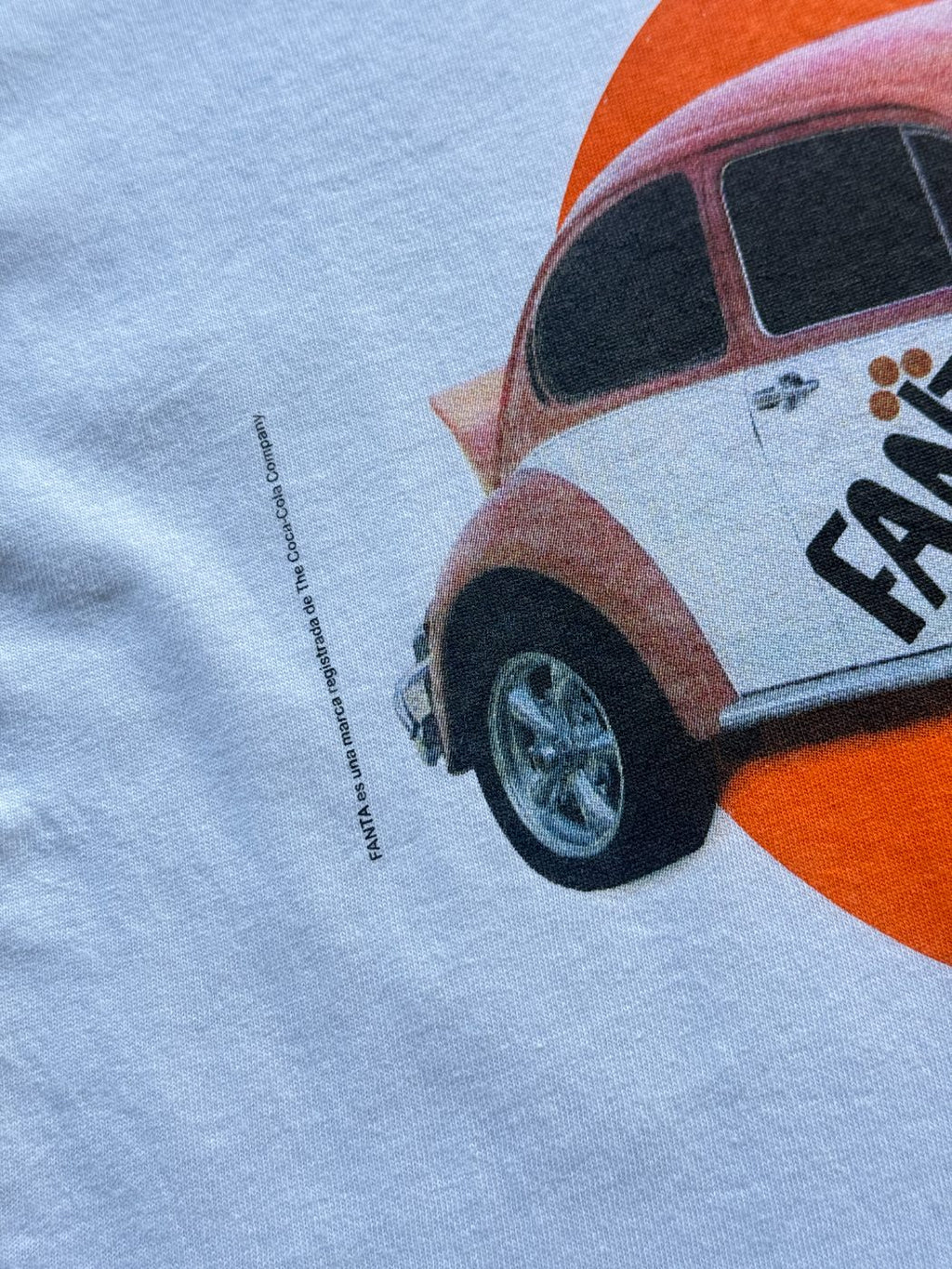 Fanta VW Beetle Graphic Screen Stars Vintage T-Shirt - Large
