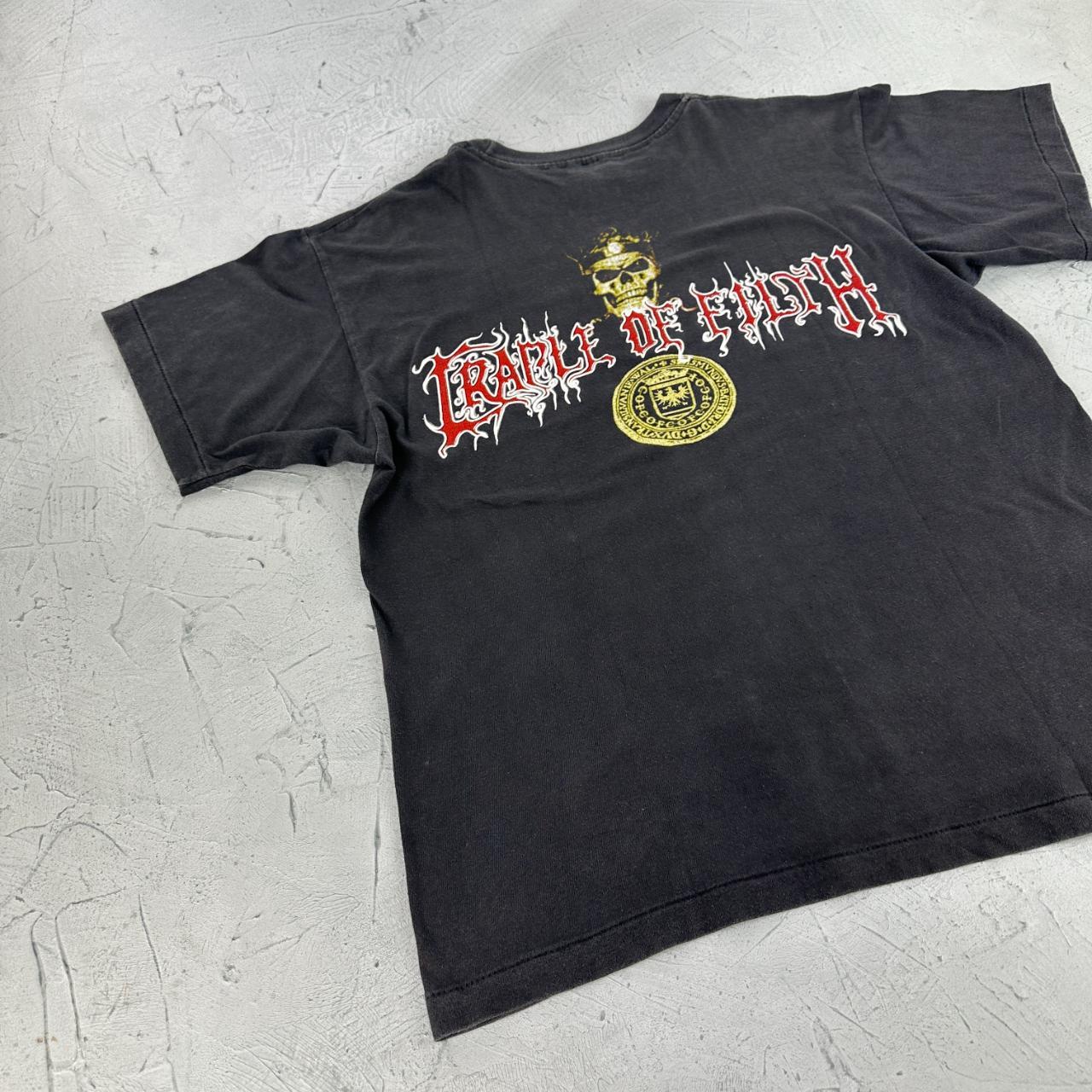 Cradle Of Filth Rare Dani Filth 90s Metal Band T-shirt - Large