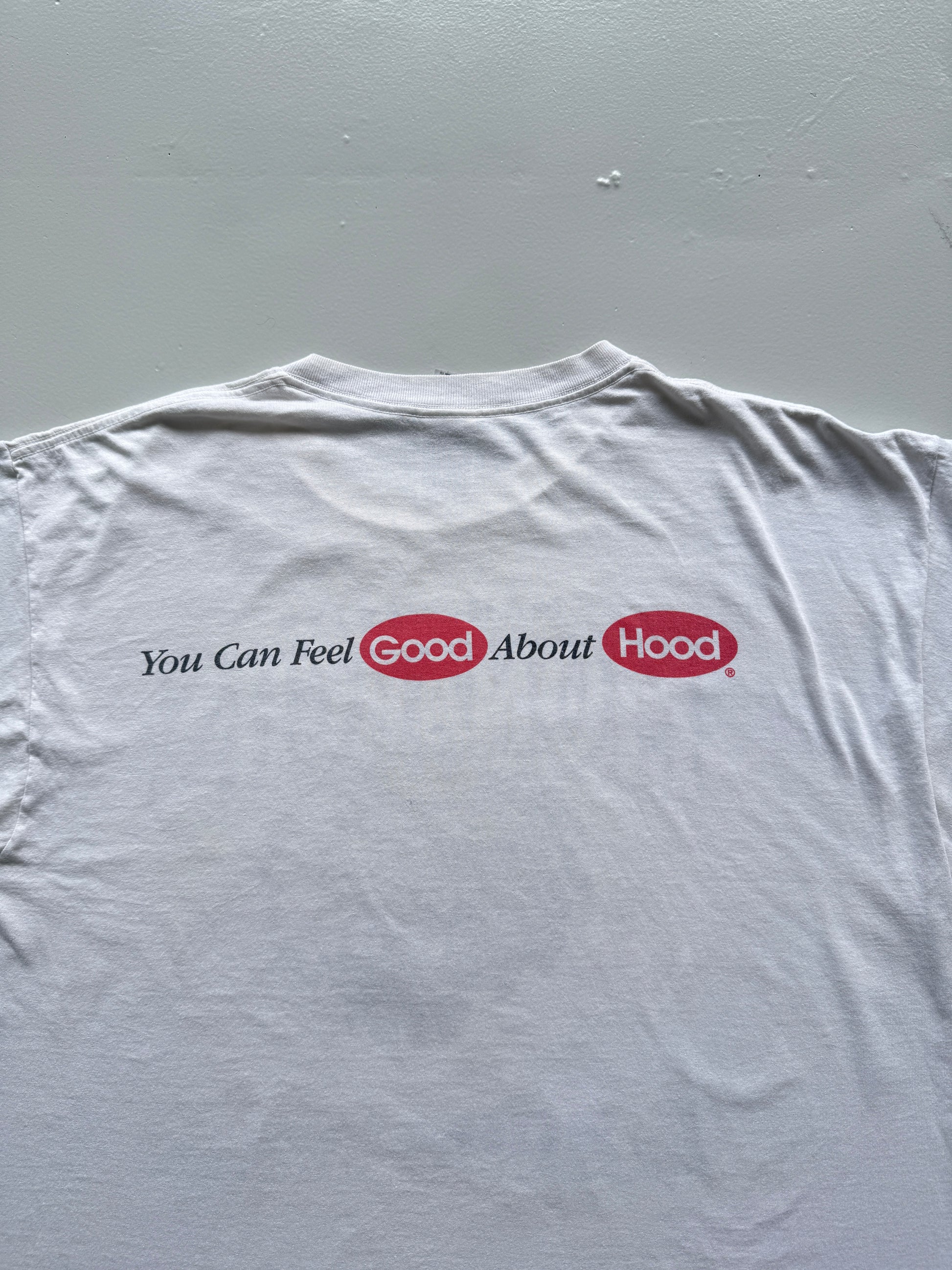 Thrashed White Manchester Monarchs 00's Vintage Hockey Graphic T-Shirt - XL