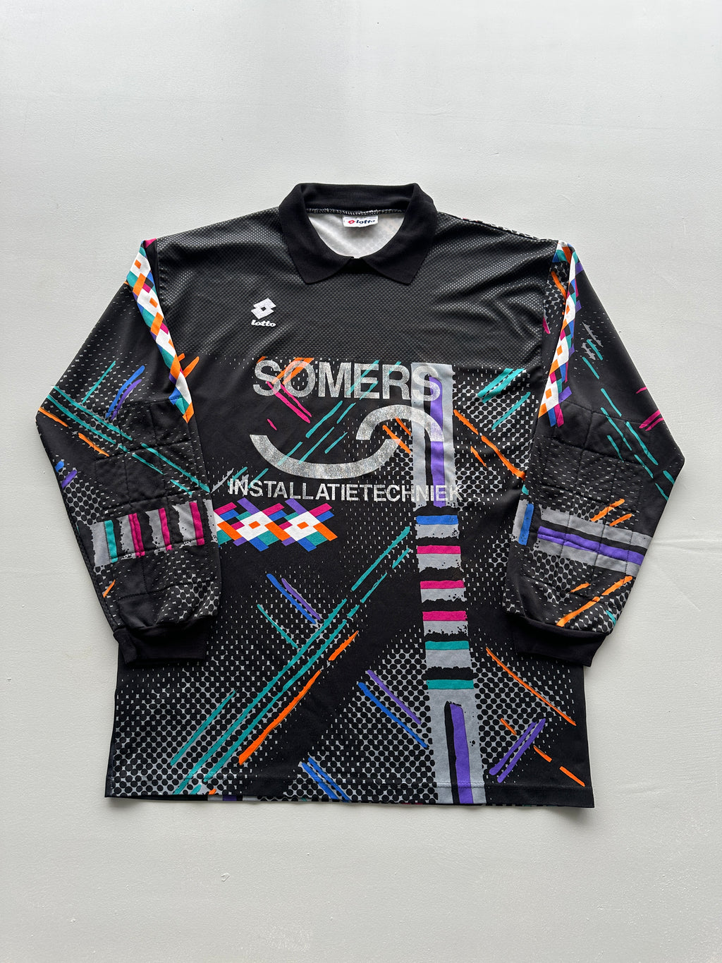Lotto Somers Installatietechniek 90's Vintage Goalkeeper Football Shirt - Large