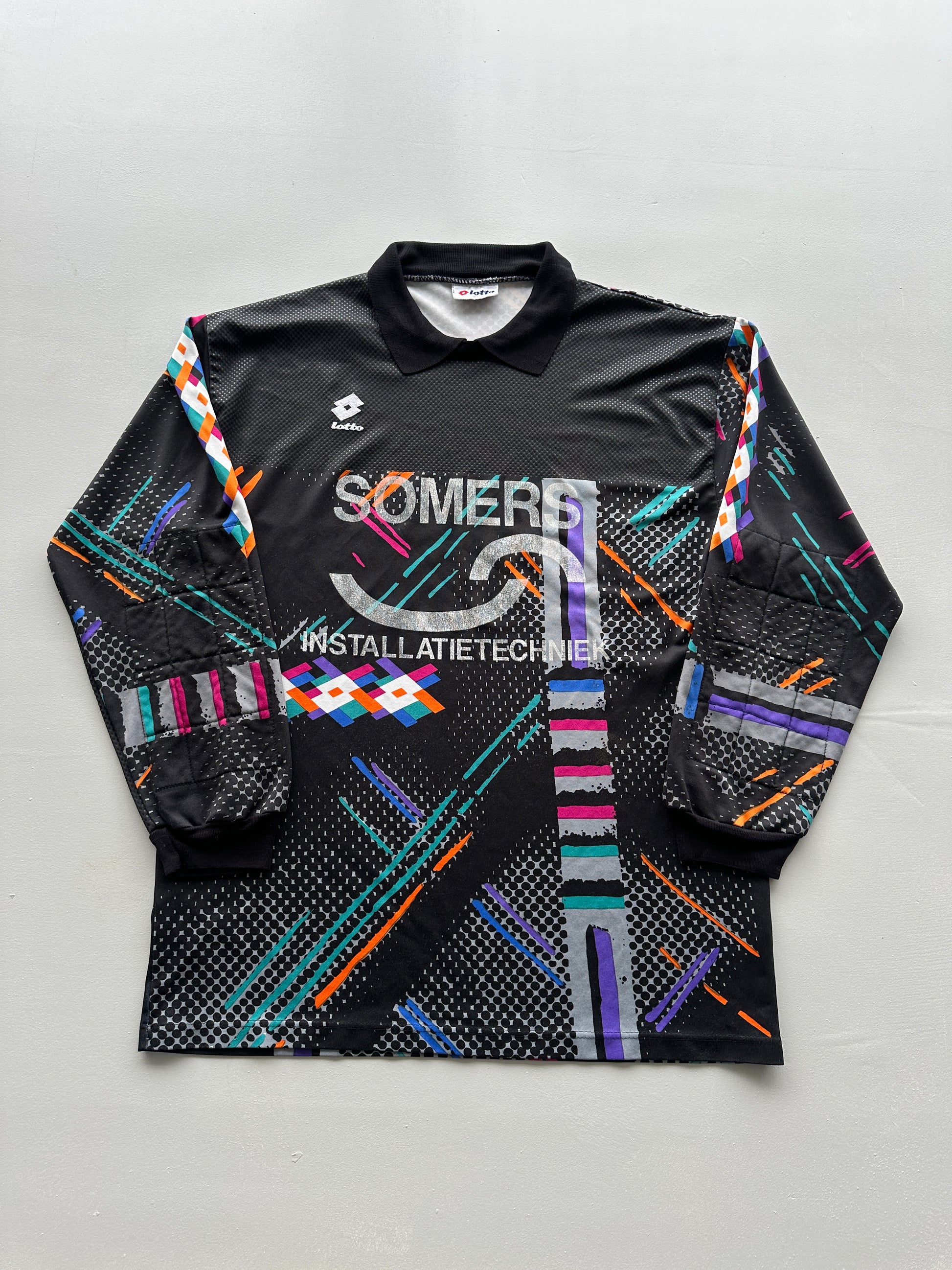 Lotto Somers Installatietechniek 90's Vintage Goalkeeper Football Shirt - Large