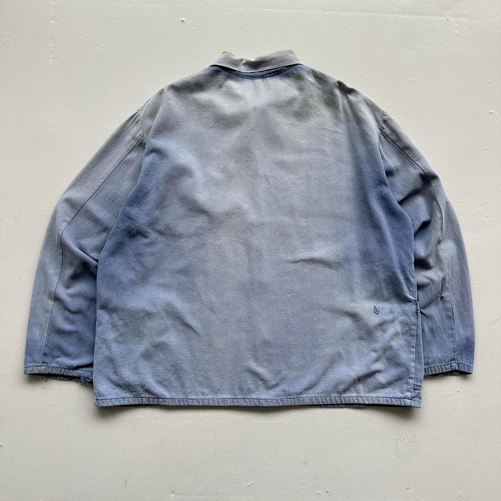 Faded Blue French Workwear 80’s Vintage Chore Jacket CH007 - 2XL