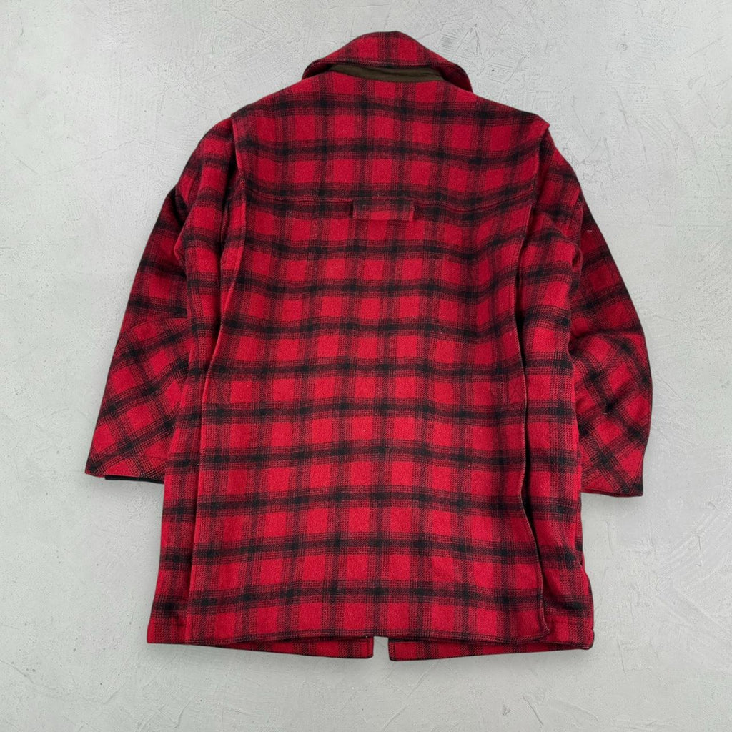 Red Buffalo Plaid L.L Bean 90s vintage Mackinaw Jacket - Small