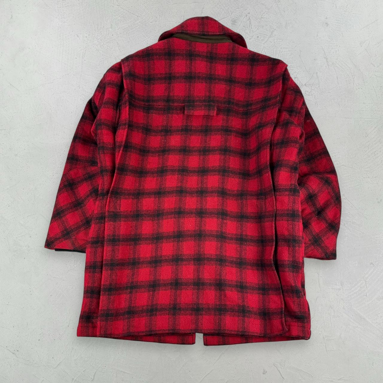 Red Buffalo Plaid L.L Bean 90s vintage Mackinaw Jacket - Small