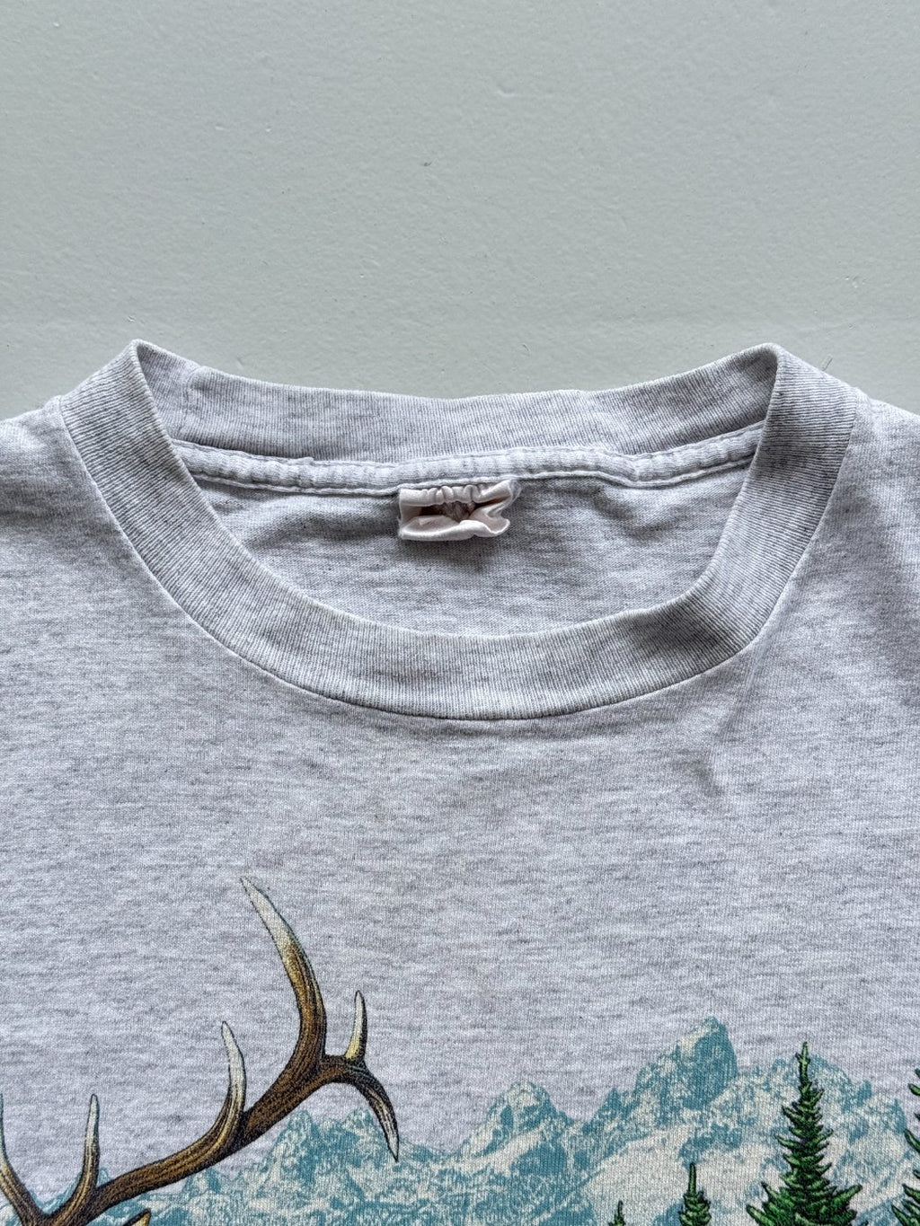 Habitat Wyoming Elk Single Stitch 90's Vintage T-Shirt - Medium