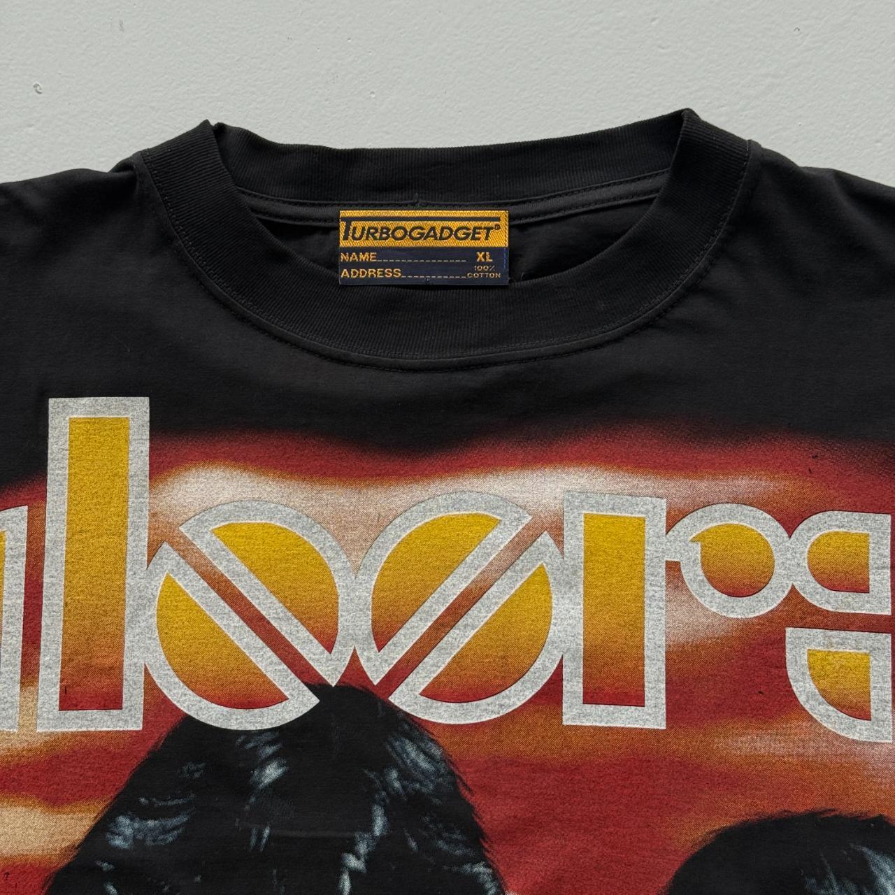 Black The Doors Jim Morrison Turbo Gadget Rare Vintage 90's Band T-shirt - XL