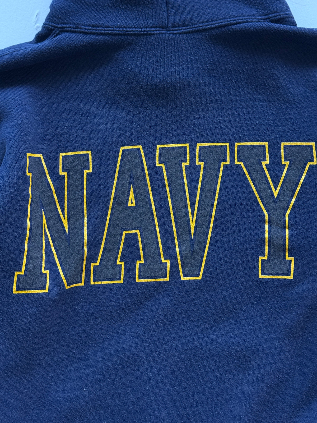 Navy United States Navy Made in USA Vintage Hoodie - Small