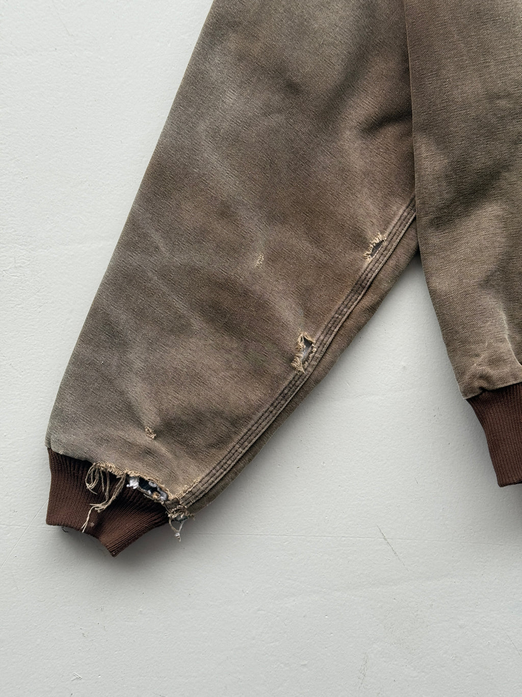 Faded Brown Carhartt 90's Vintage Cavas Active Jacket - Large