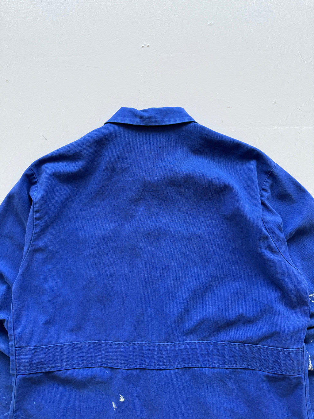 Blue French Workwear Vintage Thrashed Chore Jacket CH039 - Medium/Large