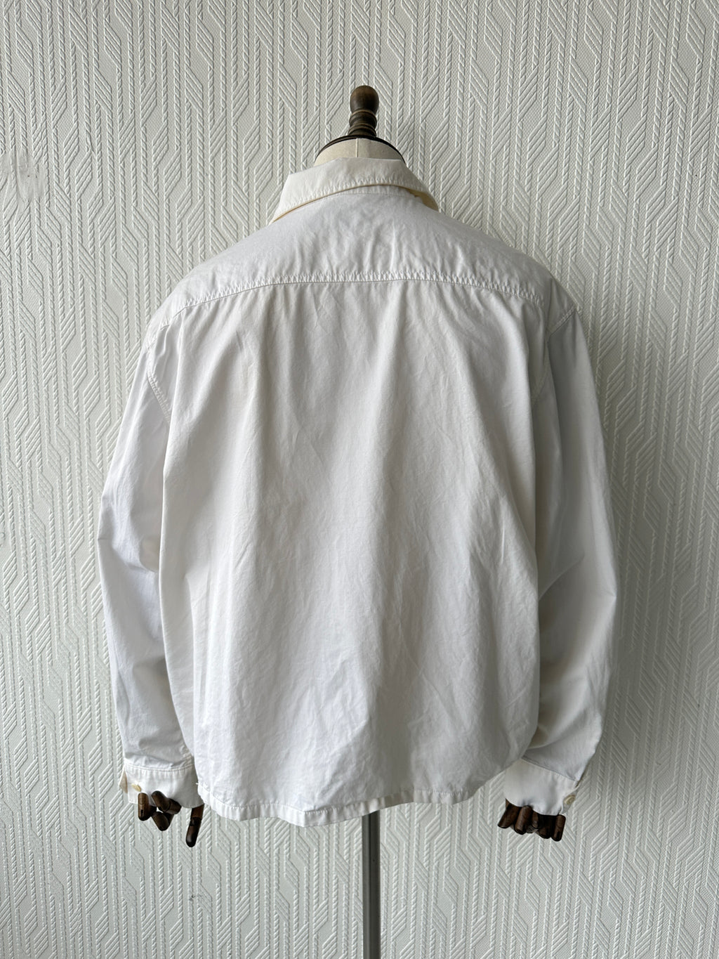 White Polo Ralph Lauren 90's Cotton Harrington Bomber Jacket - 2XL