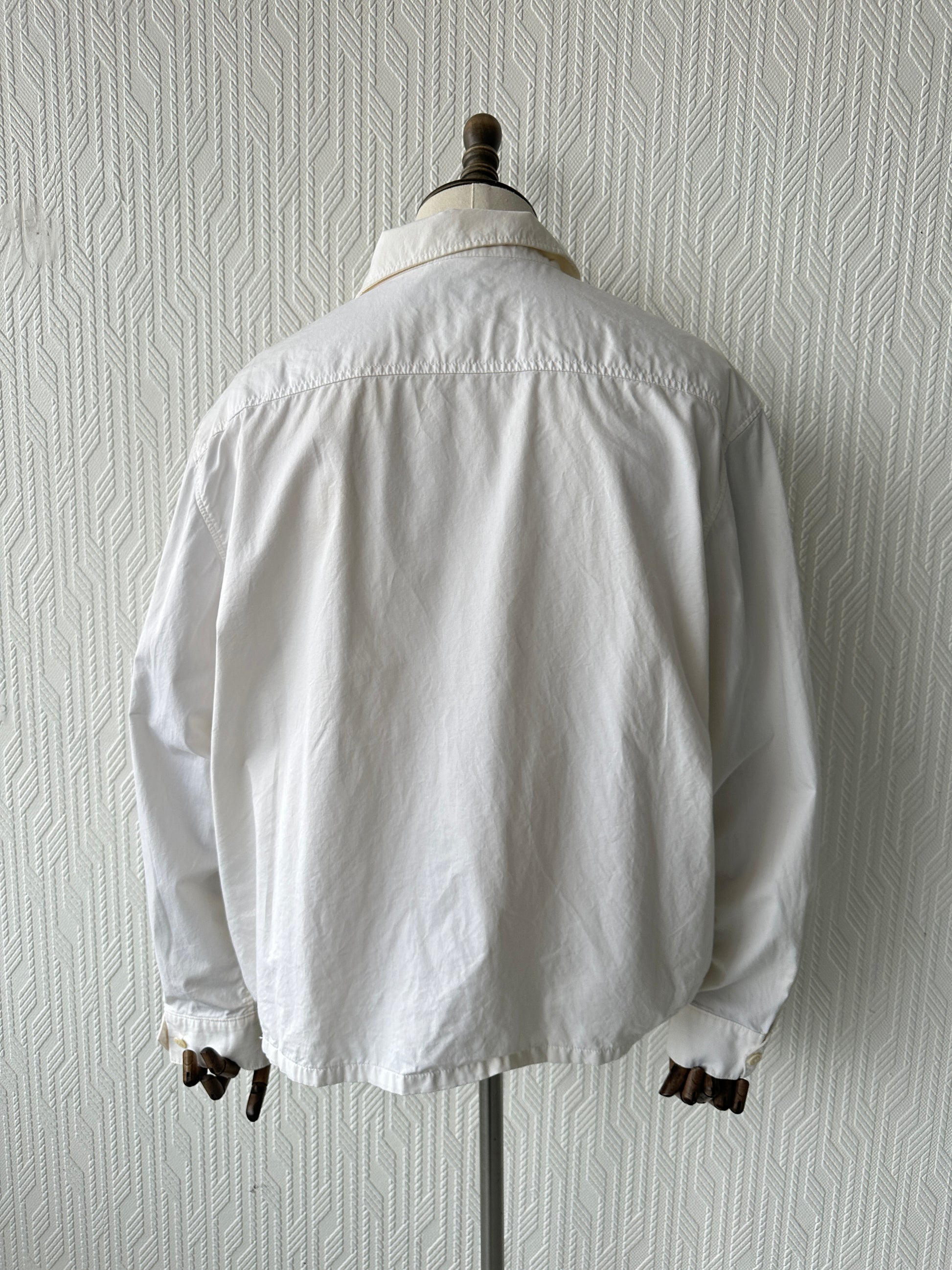 White Polo Ralph Lauren 90's Cotton Harrington Bomber Jacket - 2XL