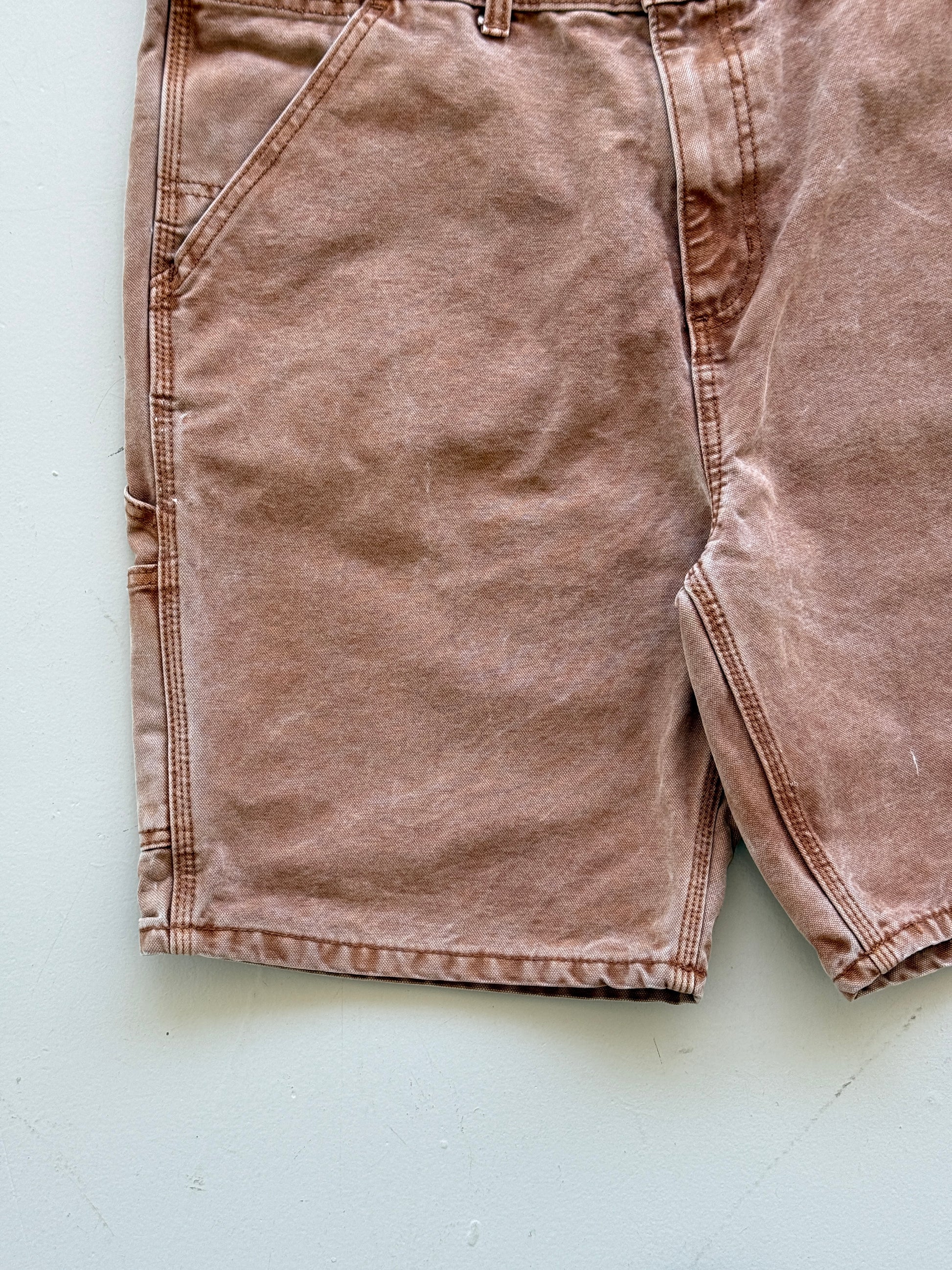 Brown No Boundaries 00's Vintage Canvas Carpenter Workwear Shorts - W34 x L8