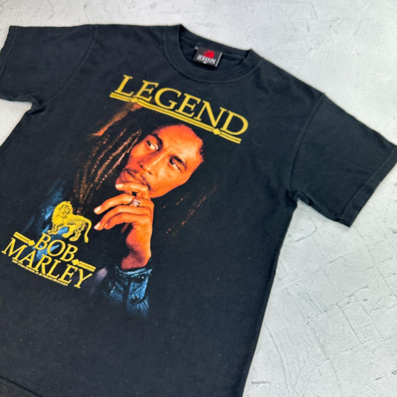 Bob Marley Black Vintage Metal Band T-shirt - Small