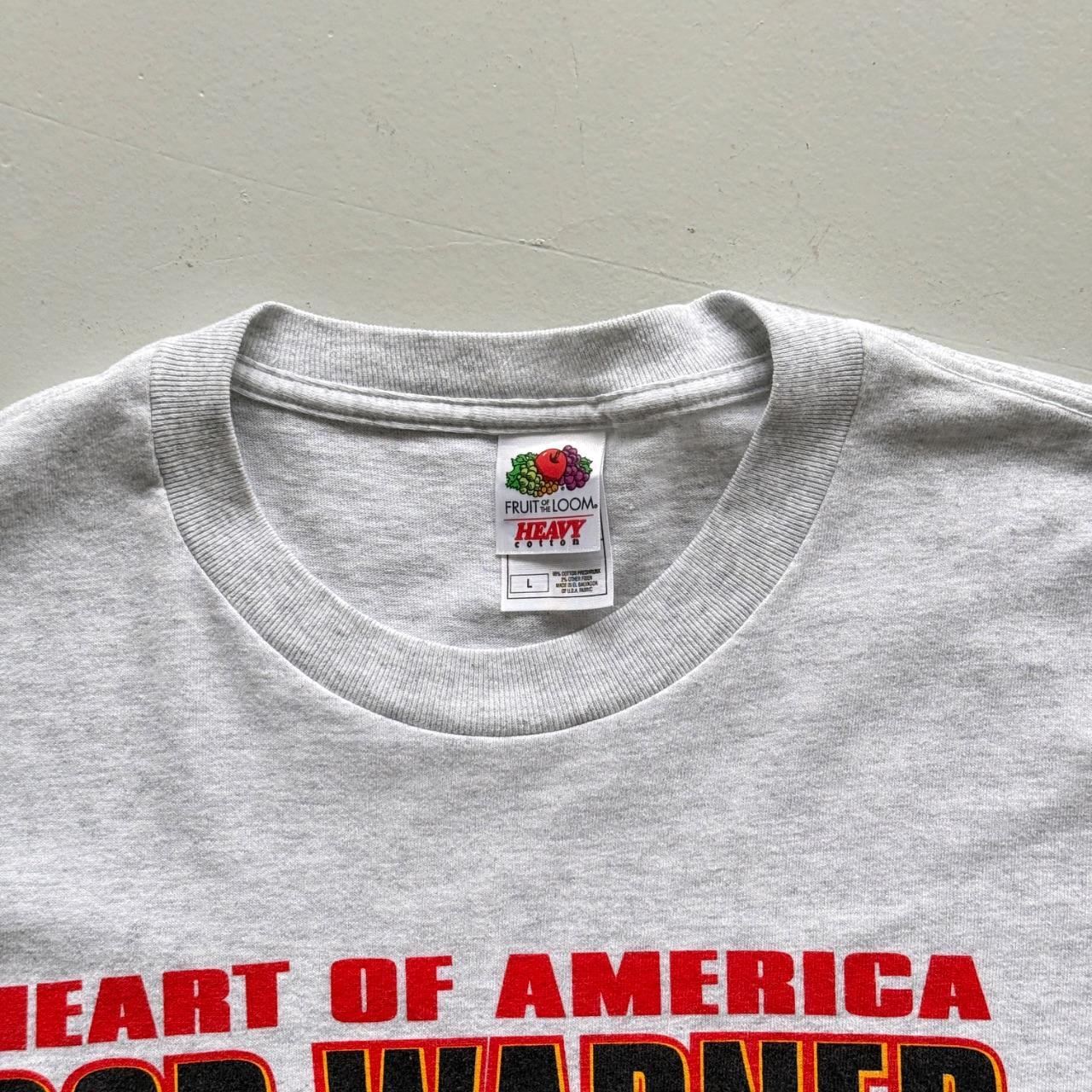 Grey Pop Warner 90s Vintage Graphic T-Shirt - Large