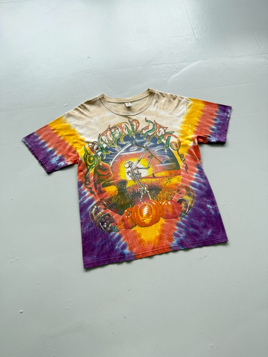 Grateful Dead Fall Tour 1994 Tie-Dye Vintage Graphic T-Shirt - Large