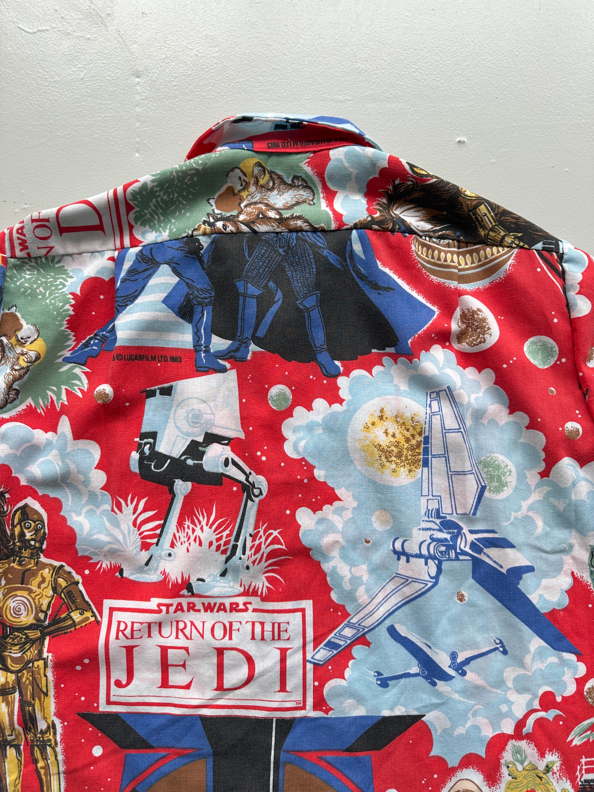 Star Wars Hand-Made Camp Collar Vintage 1980s Shirt No. 2 - Medium