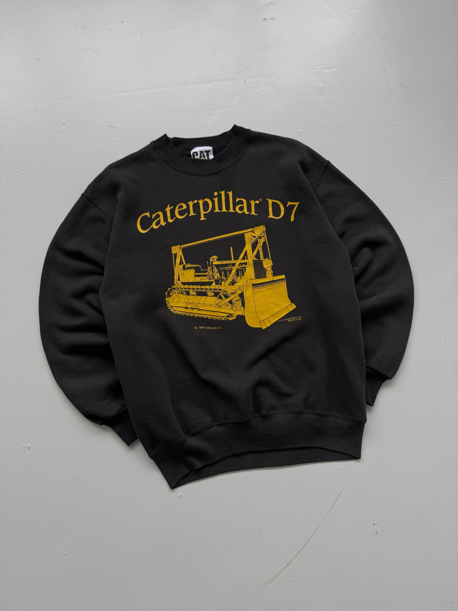 Caterpillar D7 1993 90's Vintage Crewneck Sweatshirt - Small