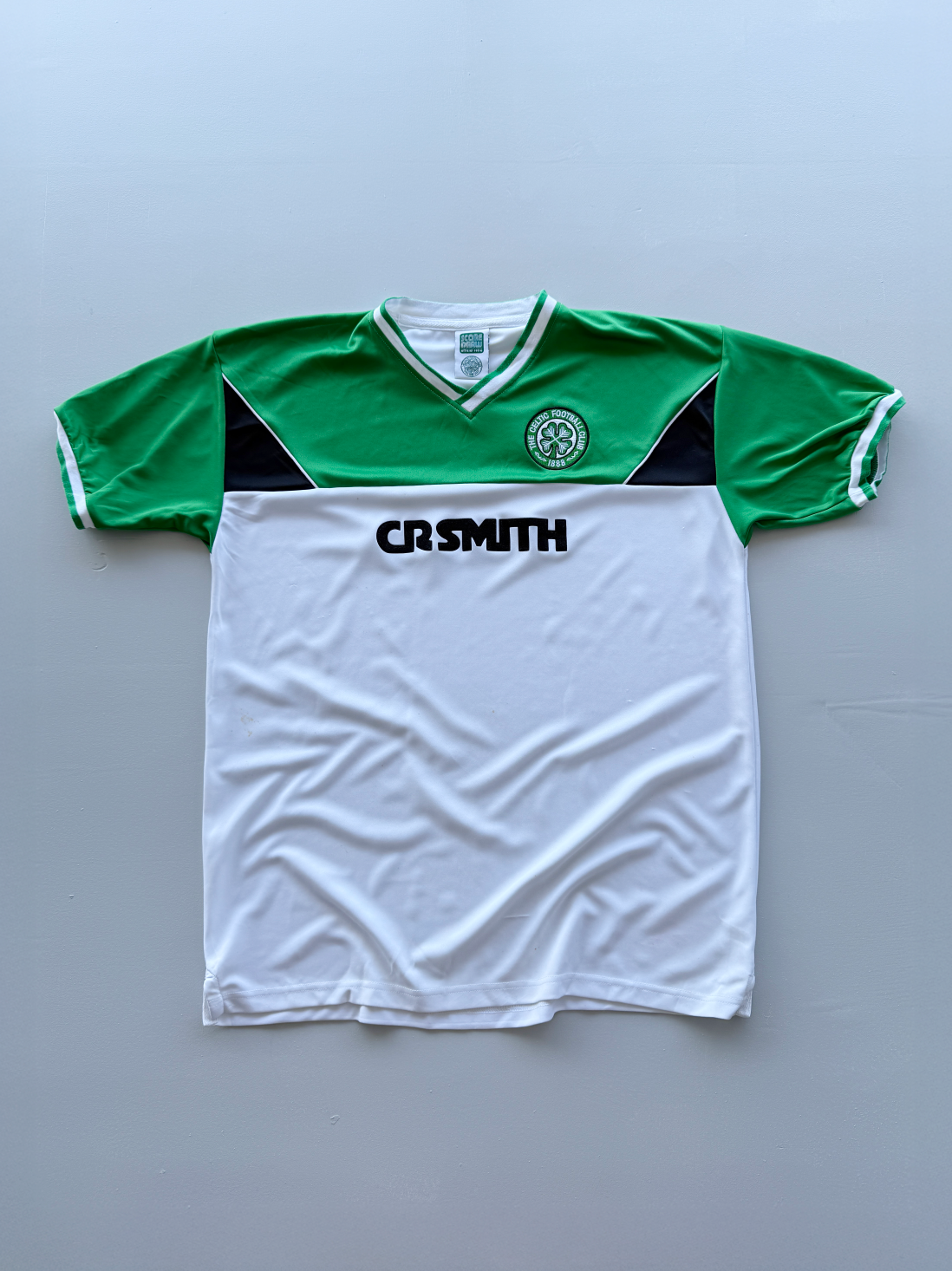 Score Draw Celtic FC CR Smith Retro Vintage Football Shirt - XL