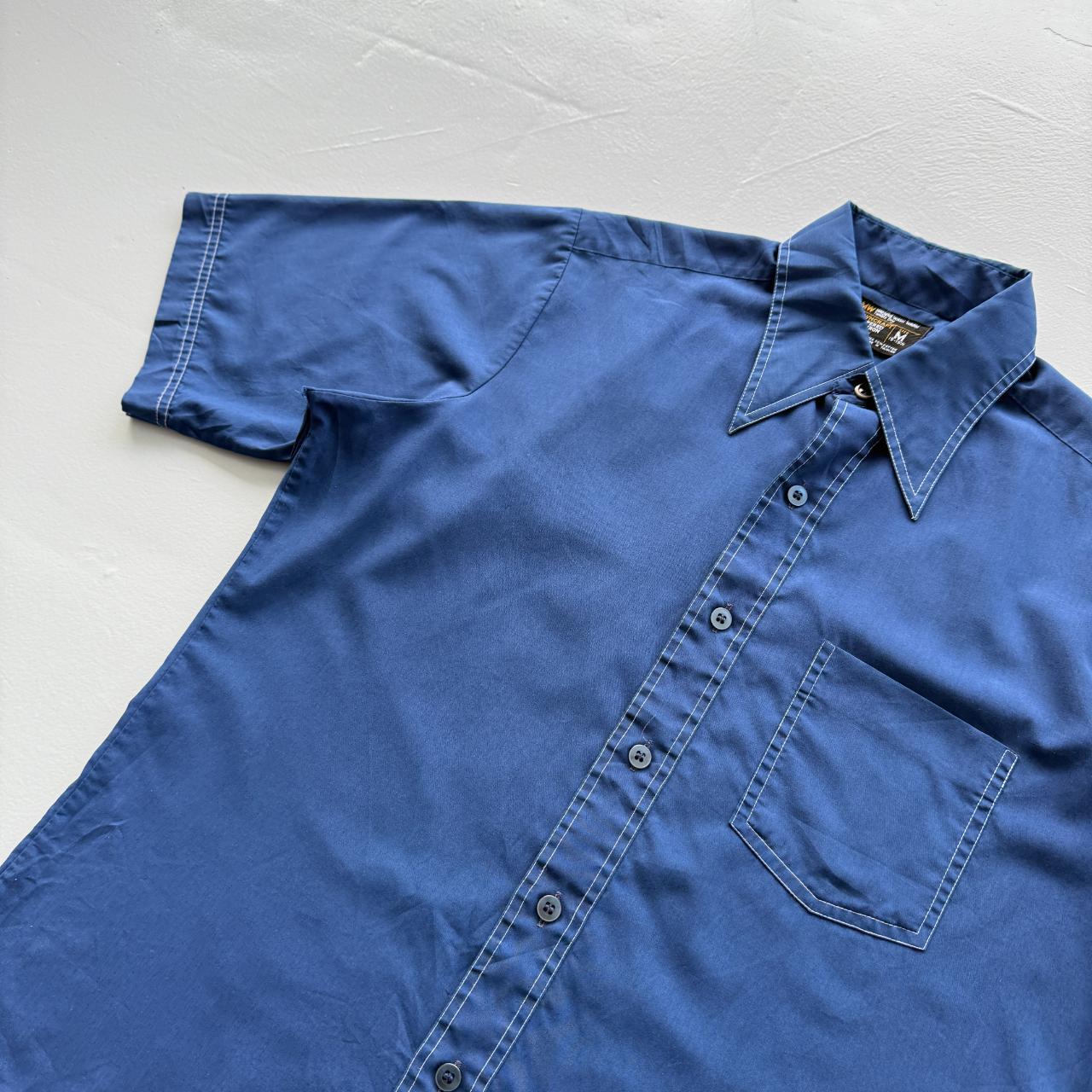 Navy Blue Craft Vintage 70's Shirt - Large