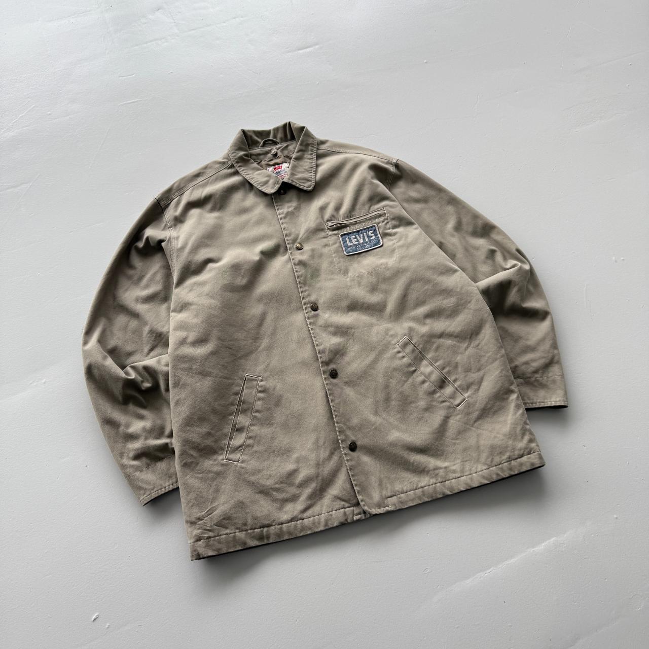 Cream Levi's Quilted 90s Vintage Jacket - XL