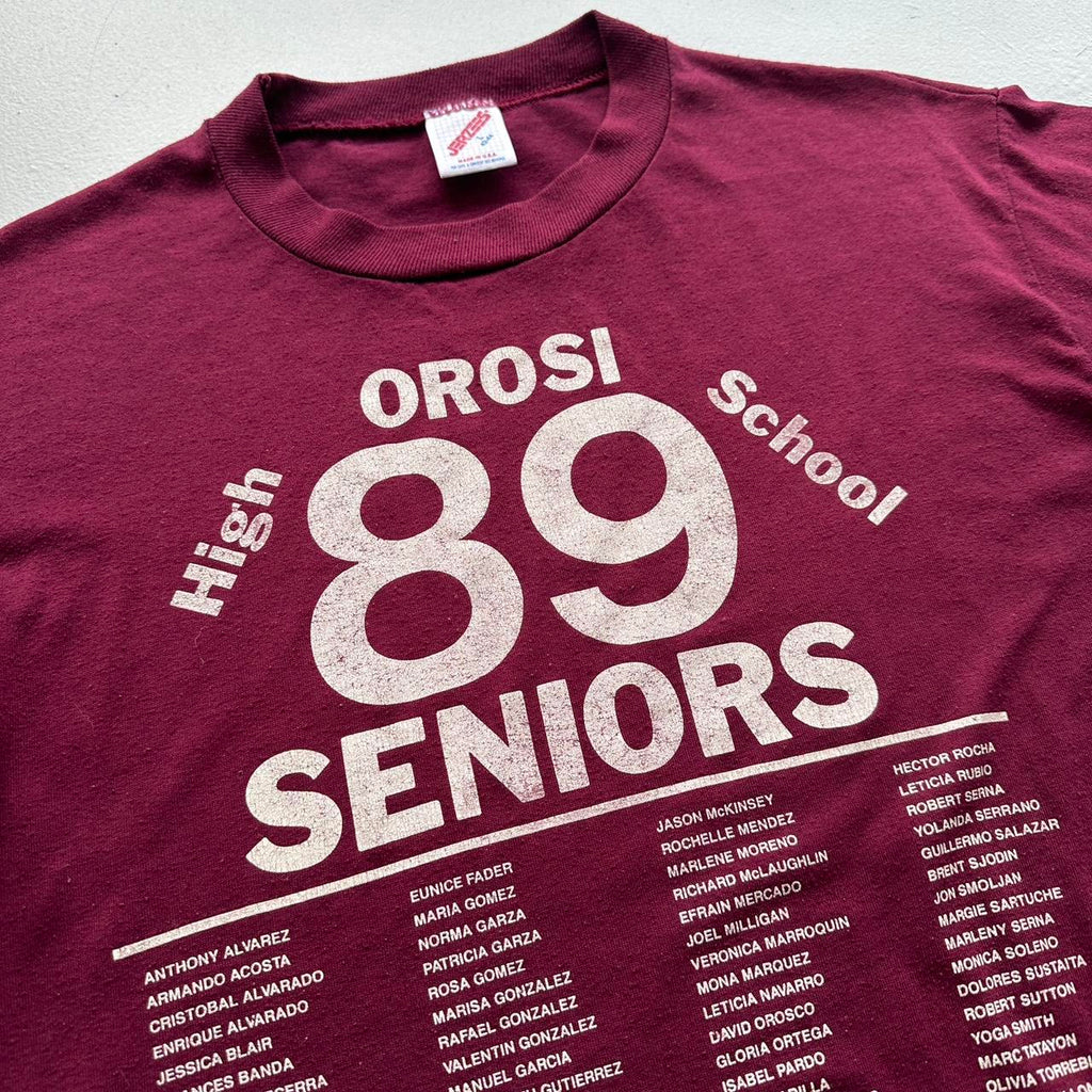 High School Seniors 1989 80s Vintage T-shirt - Medium